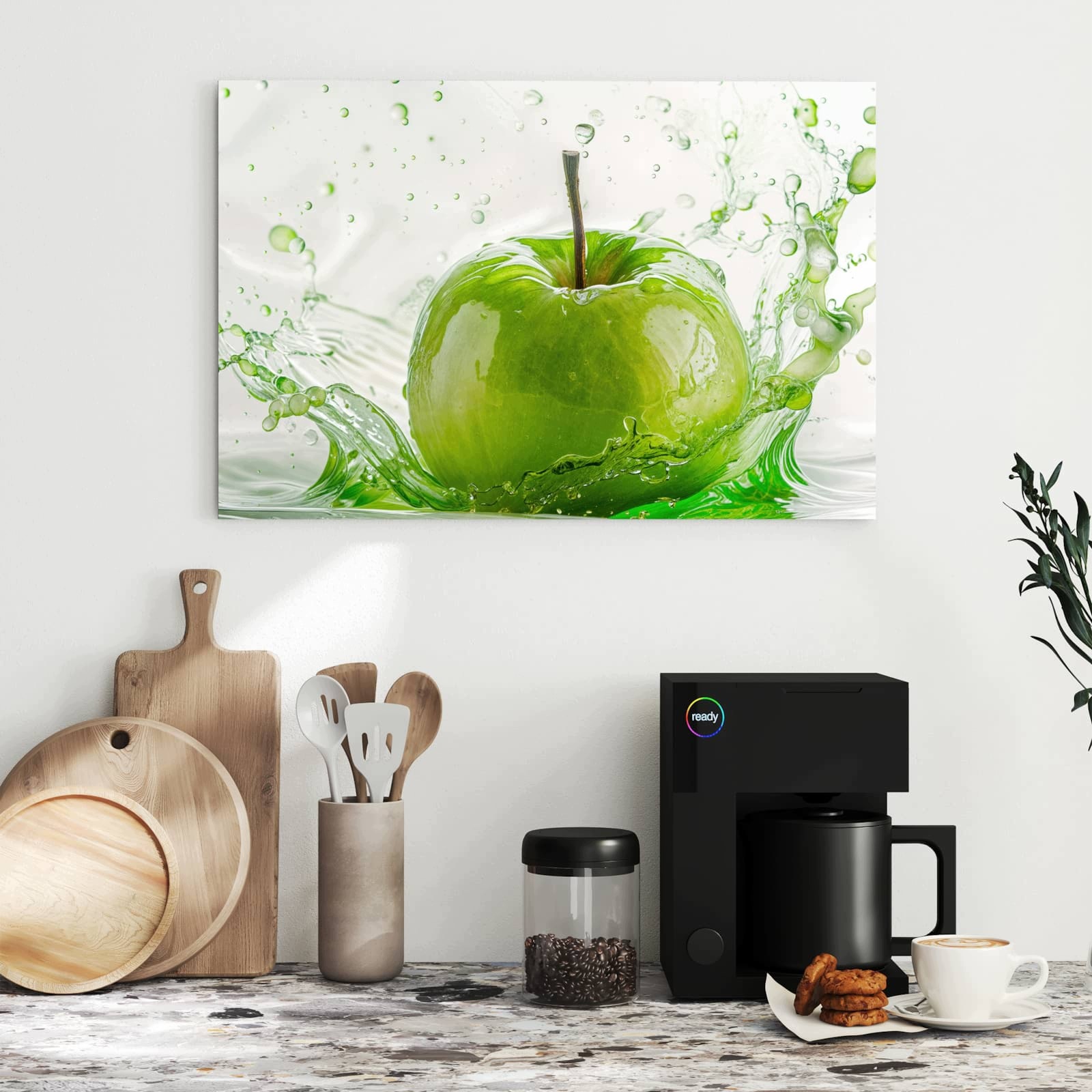Magnetická tabule – obraz na zeď Jablko cákance | 60 × 40 cm