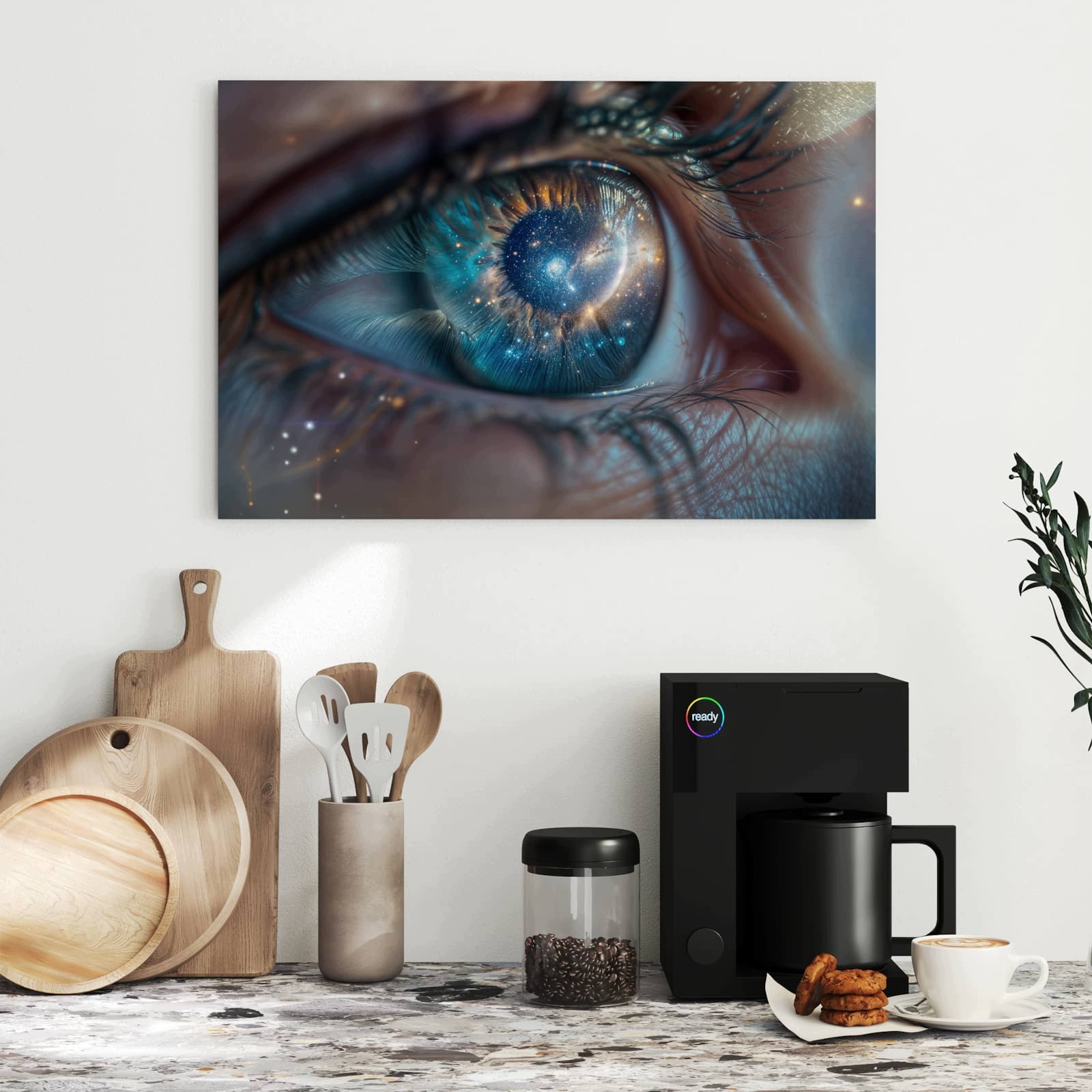 Magnetická tabule – obraz na zeď Galaxie oko | 60 × 40 cm