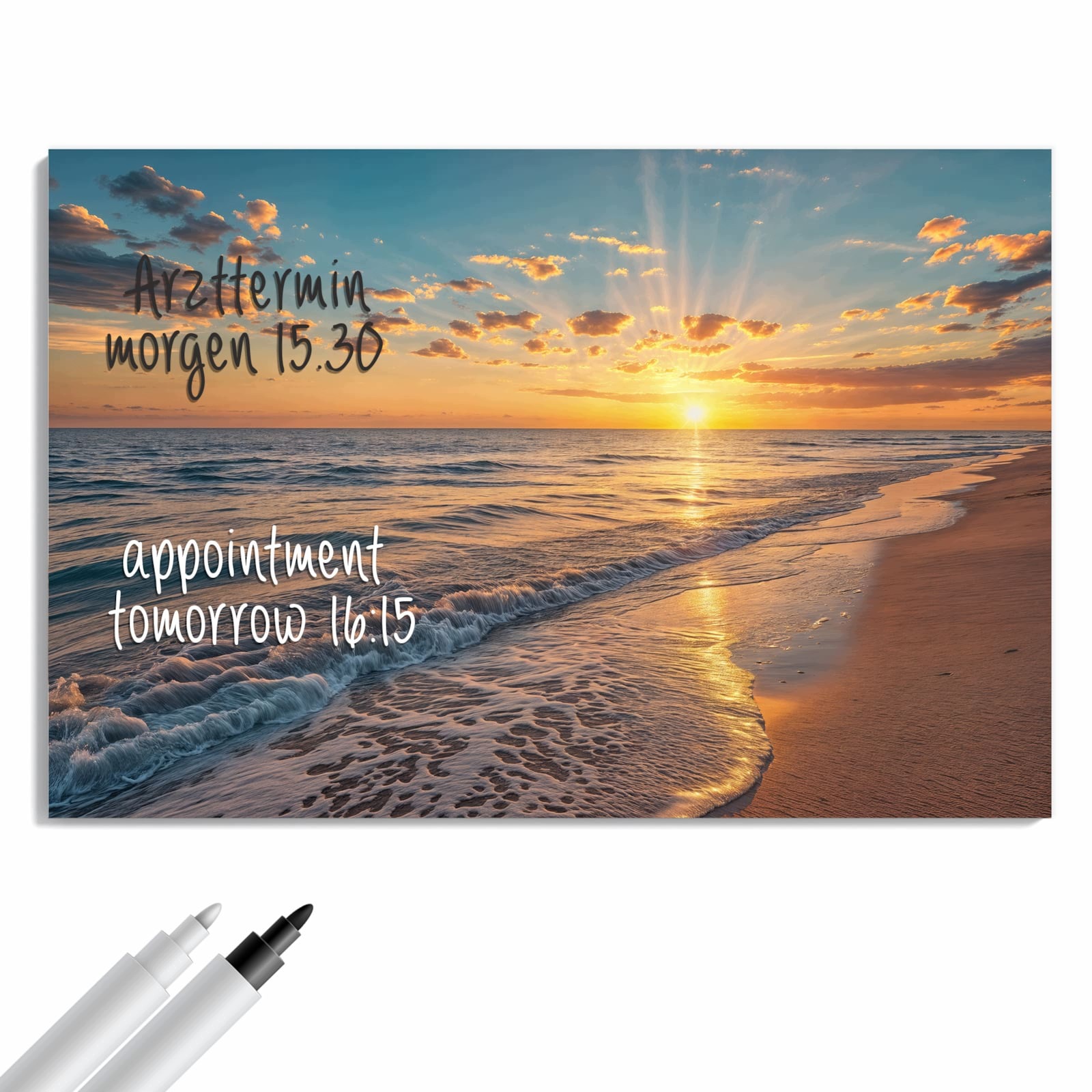 Magnetická tabule – obraz na zeď Východ slunce moře | 60 × 40 cm