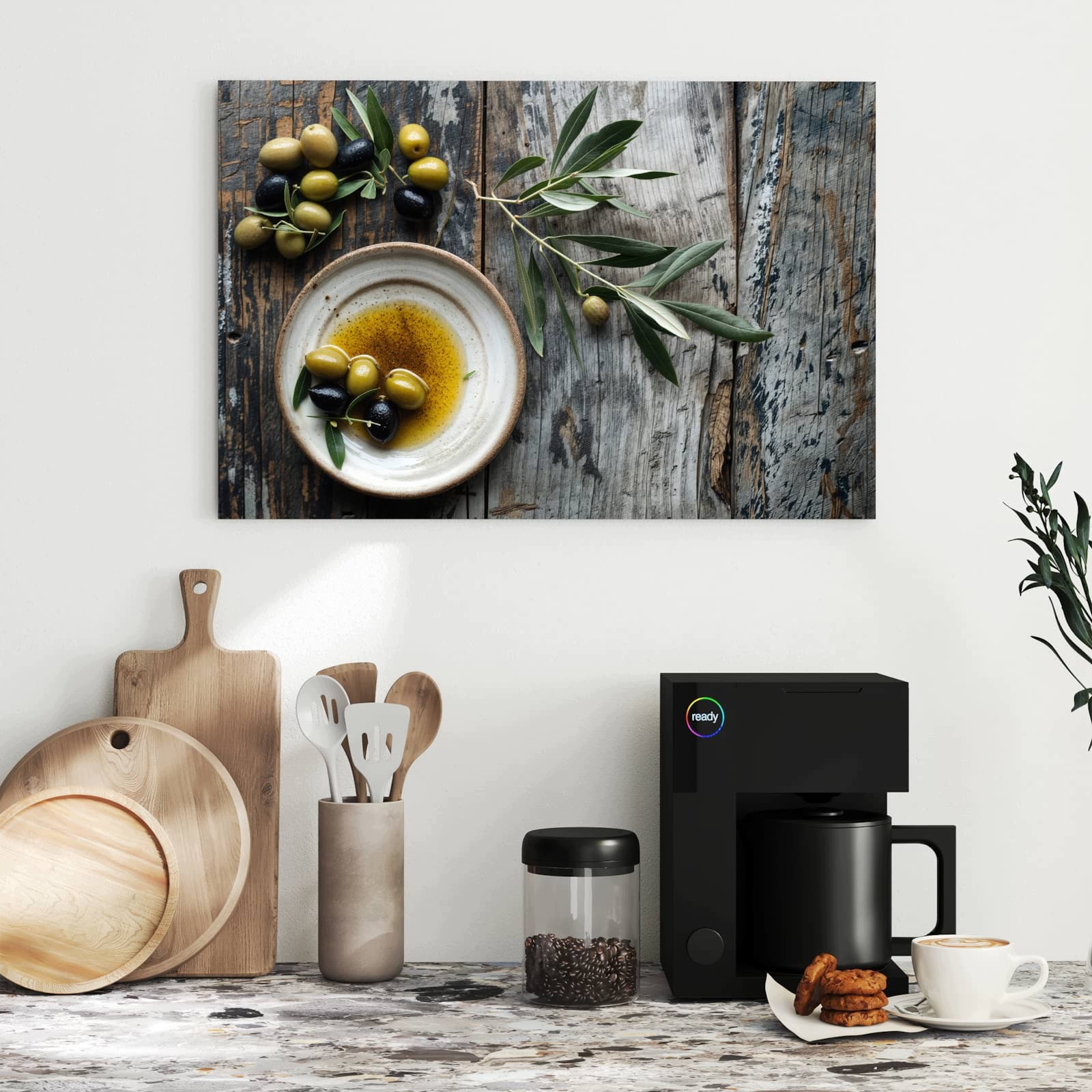 Magnetická tabule – obraz na zeď Olivy talíř | 60 × 40 cm