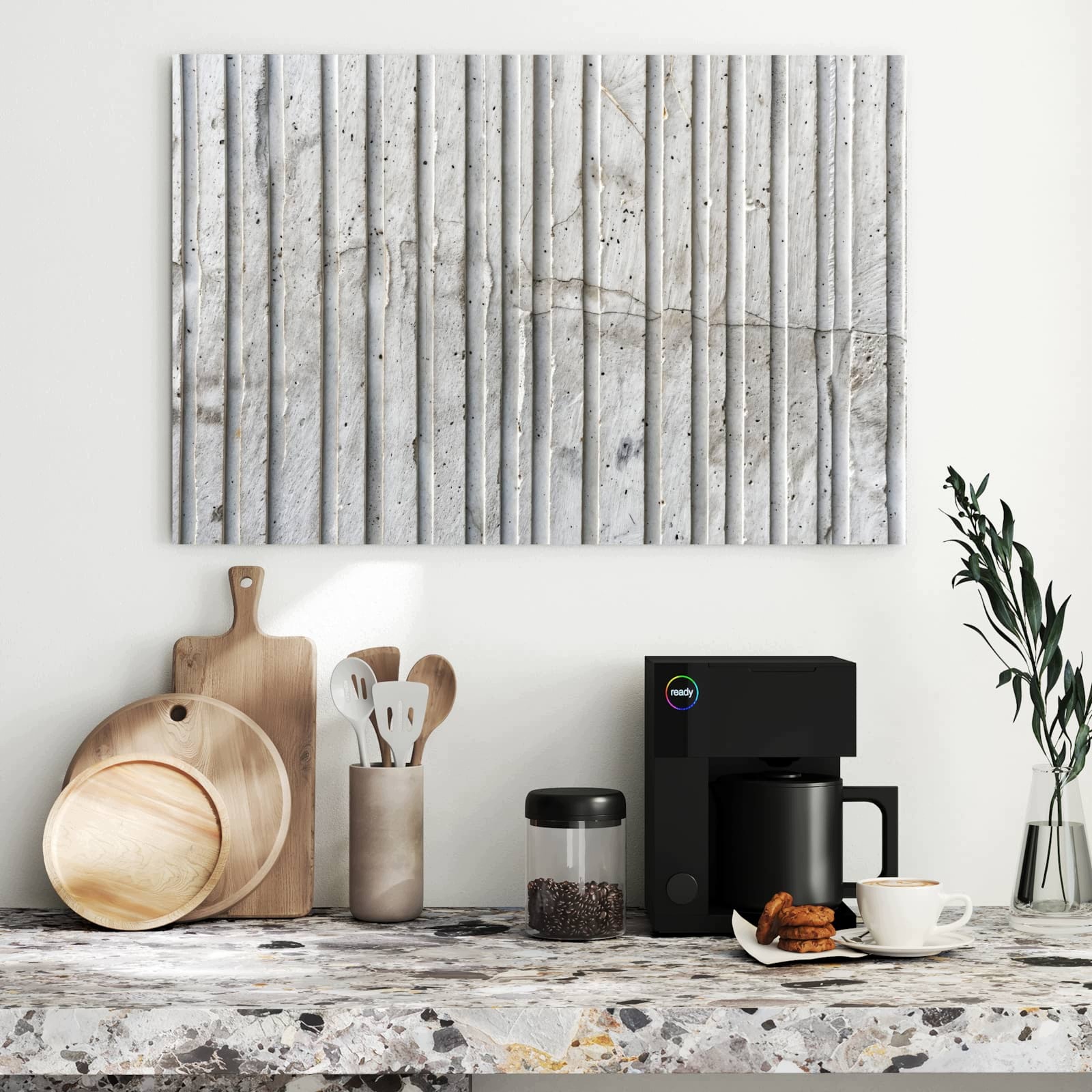 Magnetická tabule – obraz na zeď Struktura betonu | 90 × 60 cm