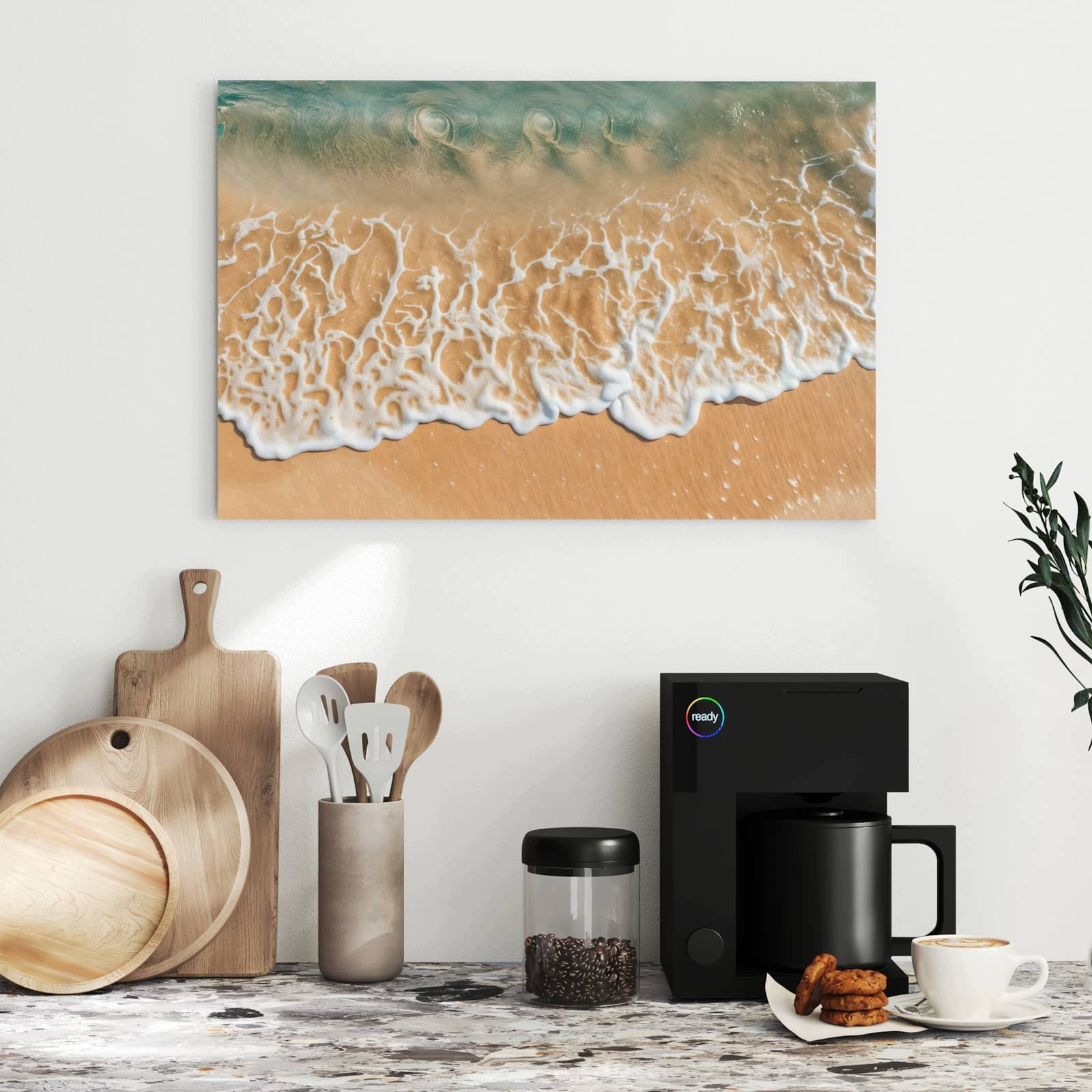 Magnetická tabule – obraz na zeď Pláž s vlnami oceánu | 60 × 40 cm