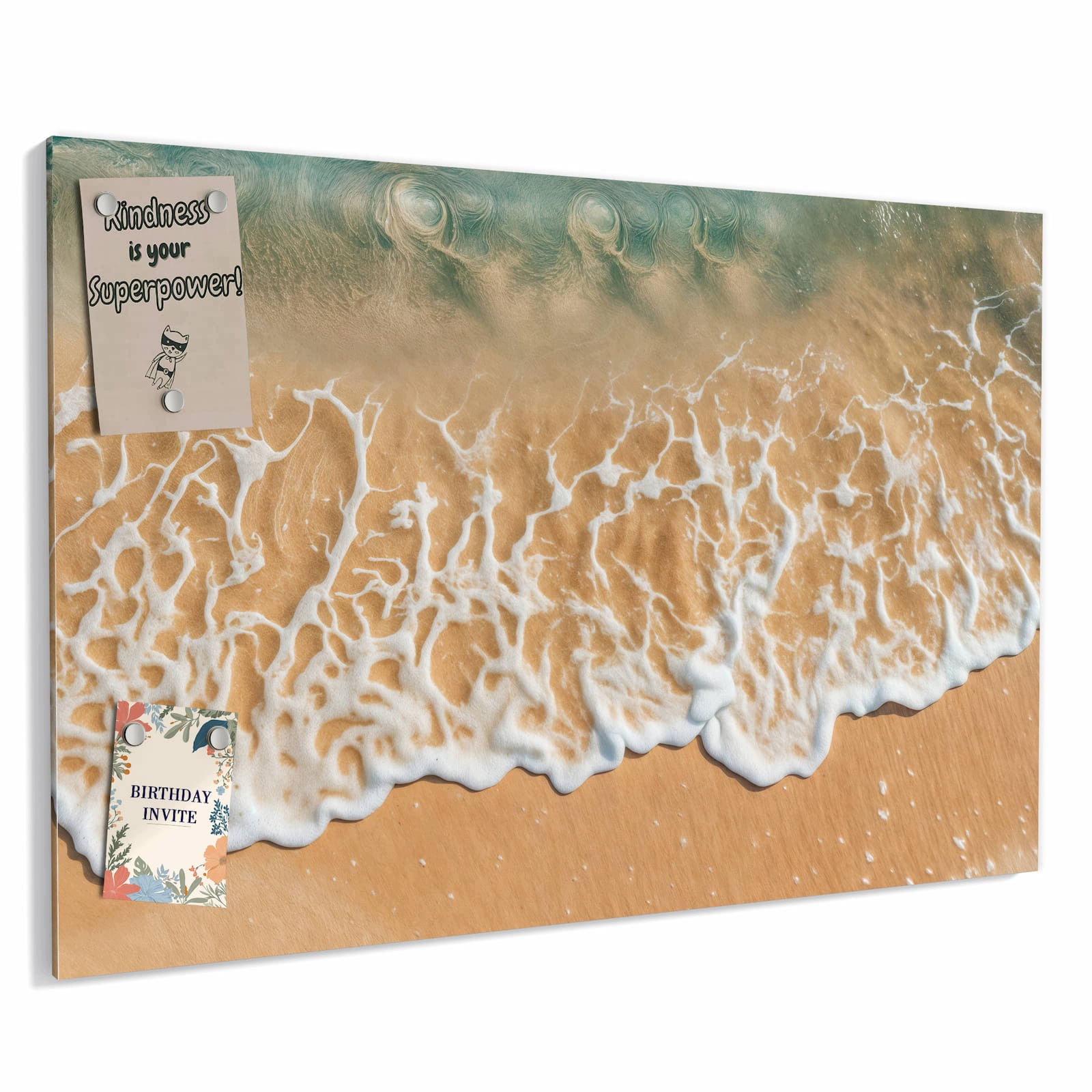 Magnetická tabule – obraz na zeď Pláž s vlnami oceánu | 60 × 40 cm