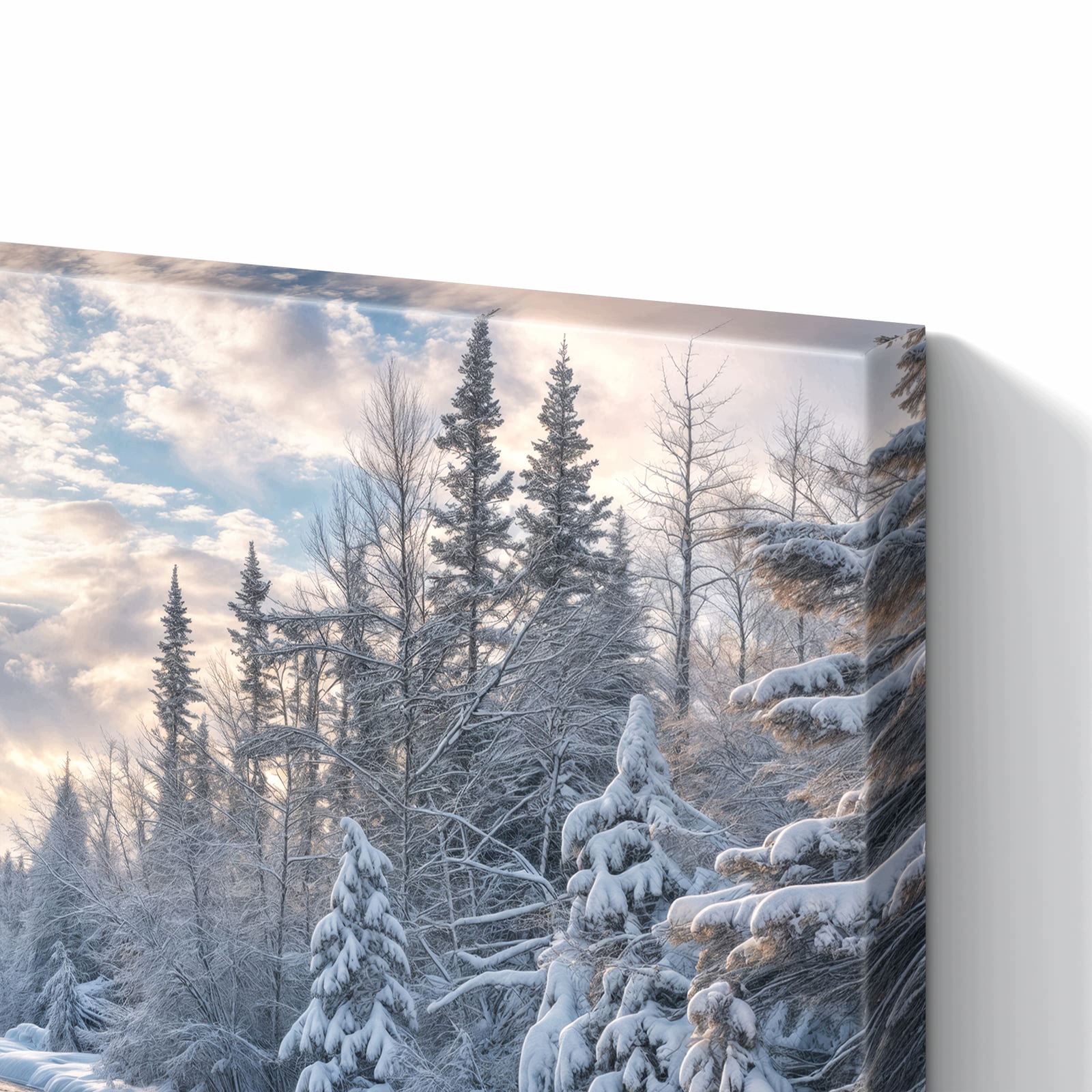 Magnetická tabule – obraz na zeď Zimní řeka | 60 × 40 cm