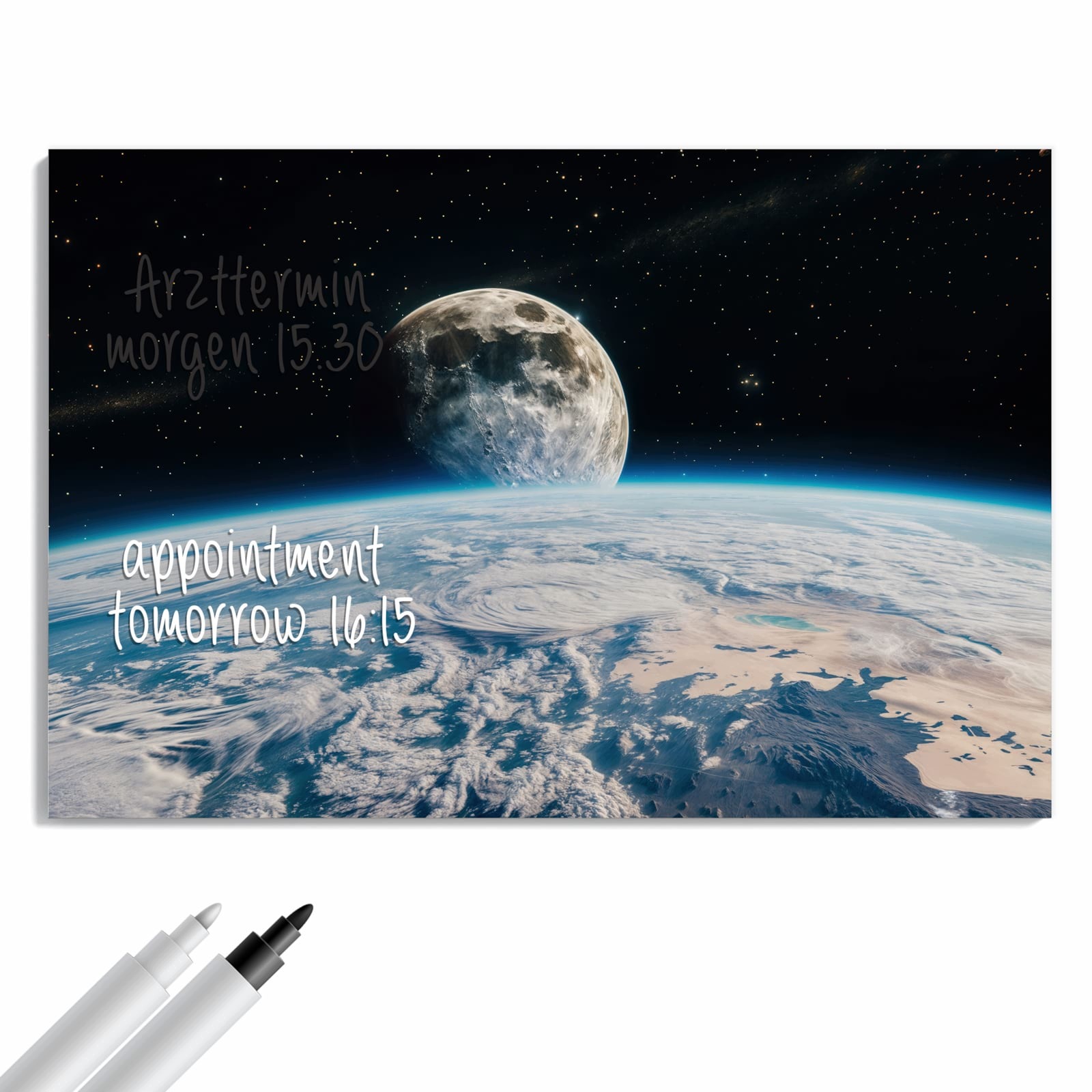 Magnetická tabule – obraz na zeď Výhled na Měsíc | 60 × 40 cm