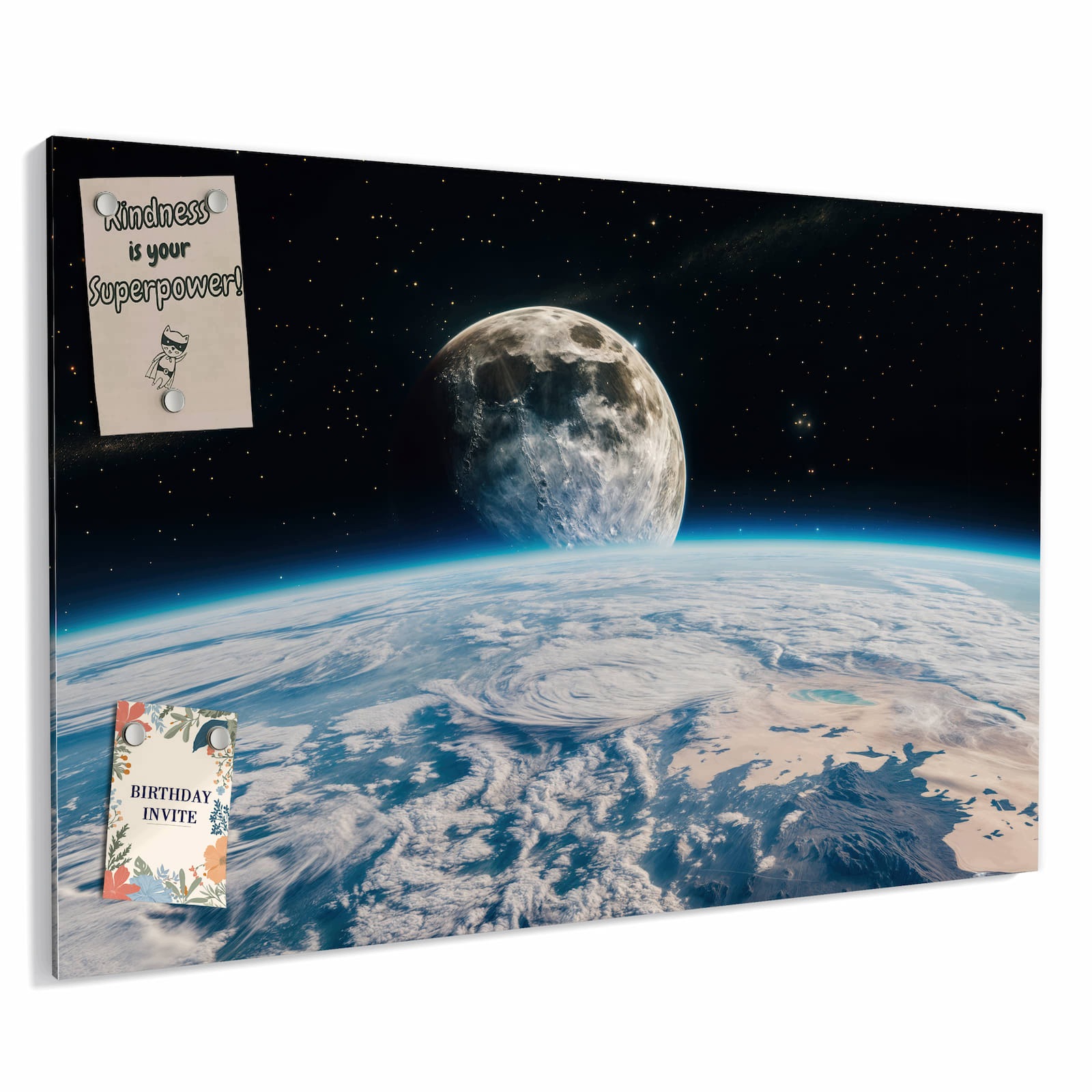 Magnetická tabule – obraz na zeď Výhled na Měsíc | 60 × 40 cm