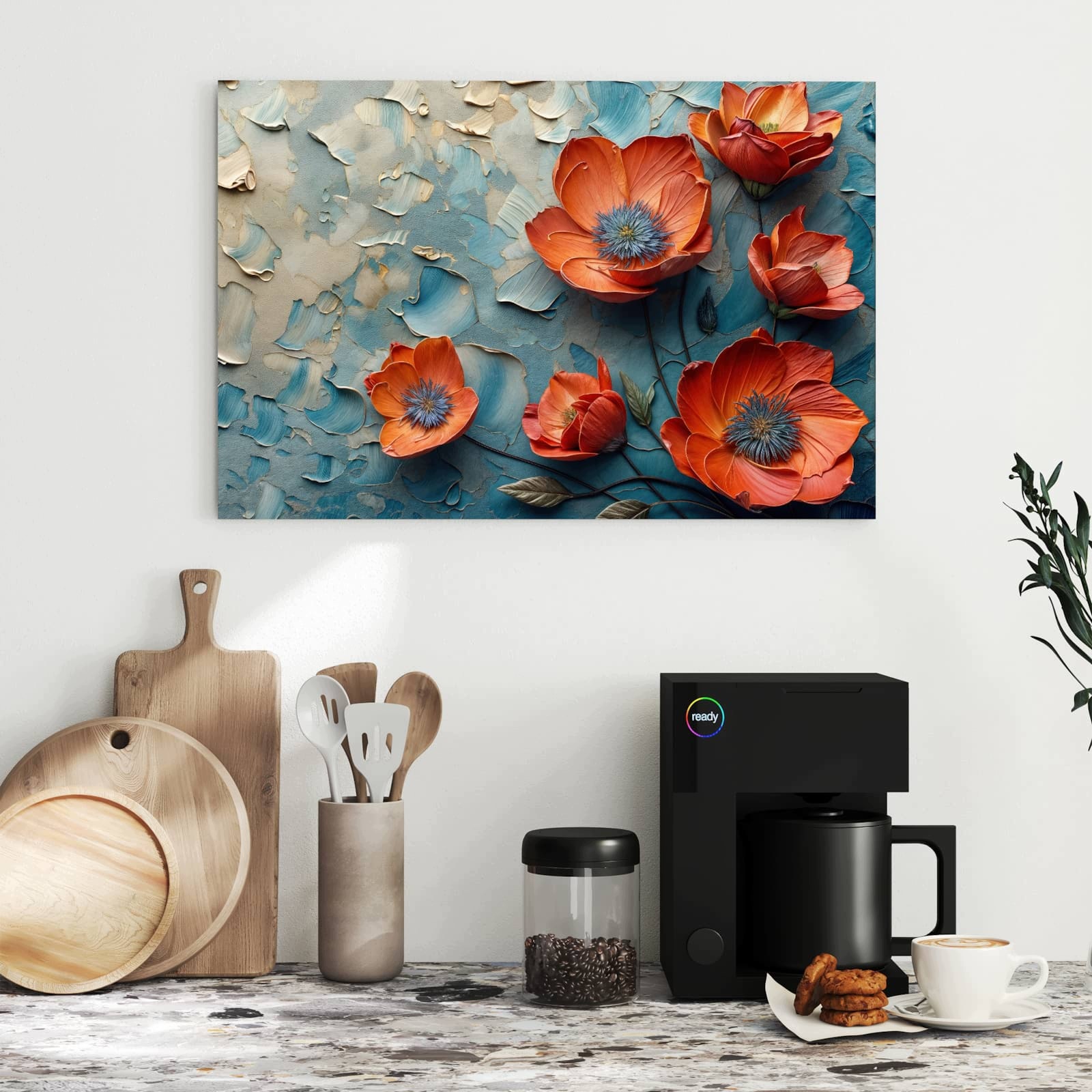 Magnetická tabule – obraz na zeď Moře květin – motiv 1 | 60 × 40 cm