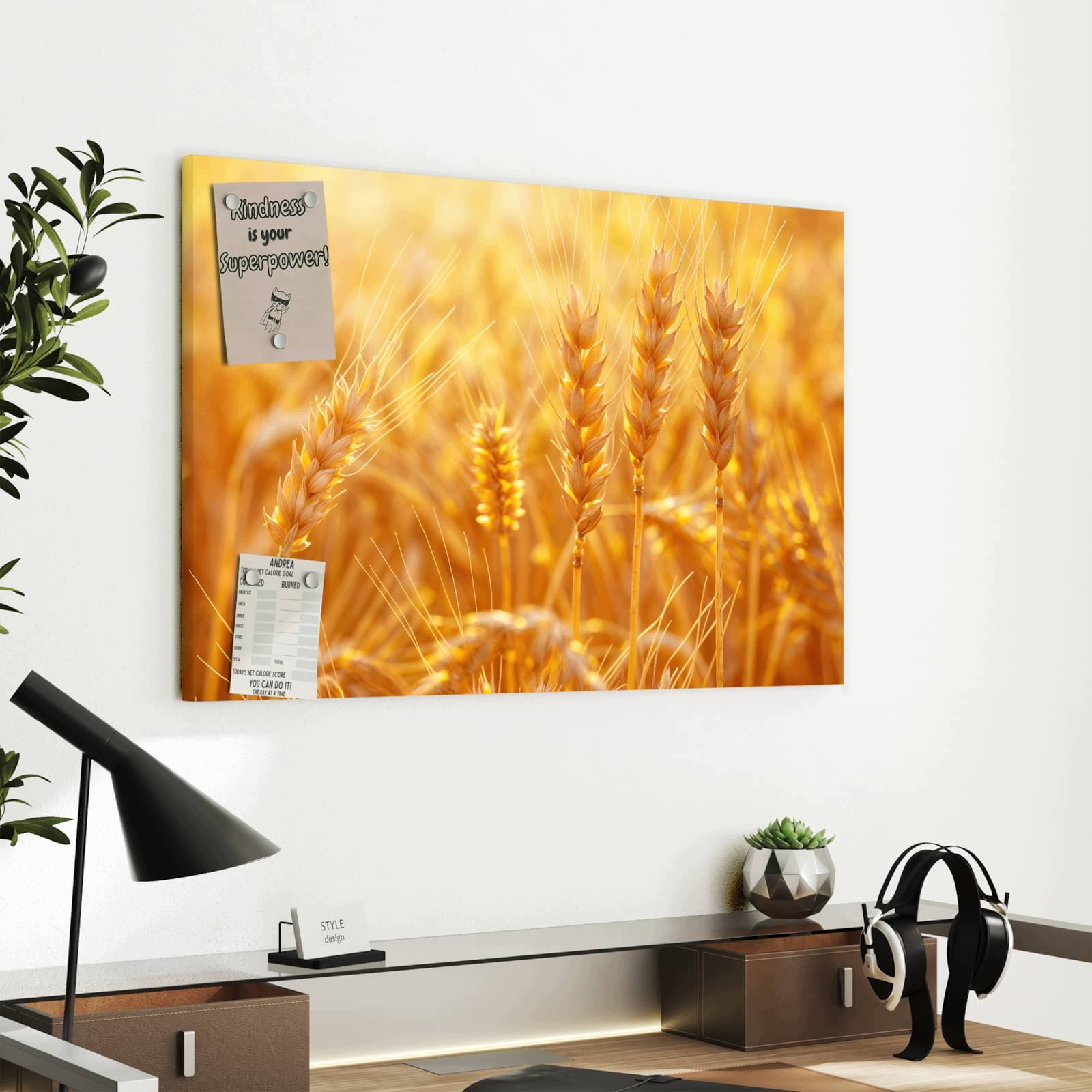 Magnetická tabule – obraz na zeď Moře květin – motiv 1 | 90 × 60 cm