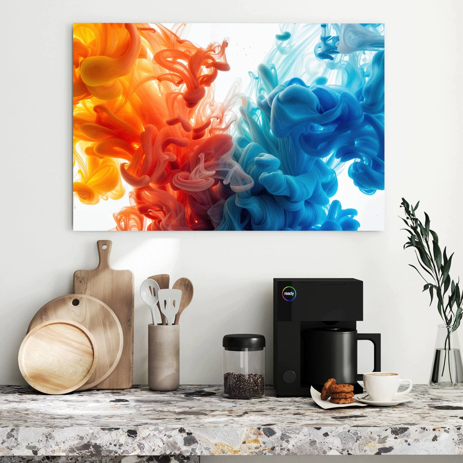 Magnetická tabule – obraz na zeď Barevný vír – motiv 1 | 90 × 60 cm