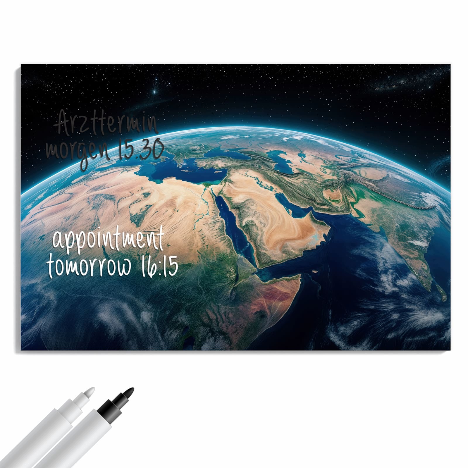 Magnetická tabule – obraz na zeď Země vesmír | 90 × 60 cm
