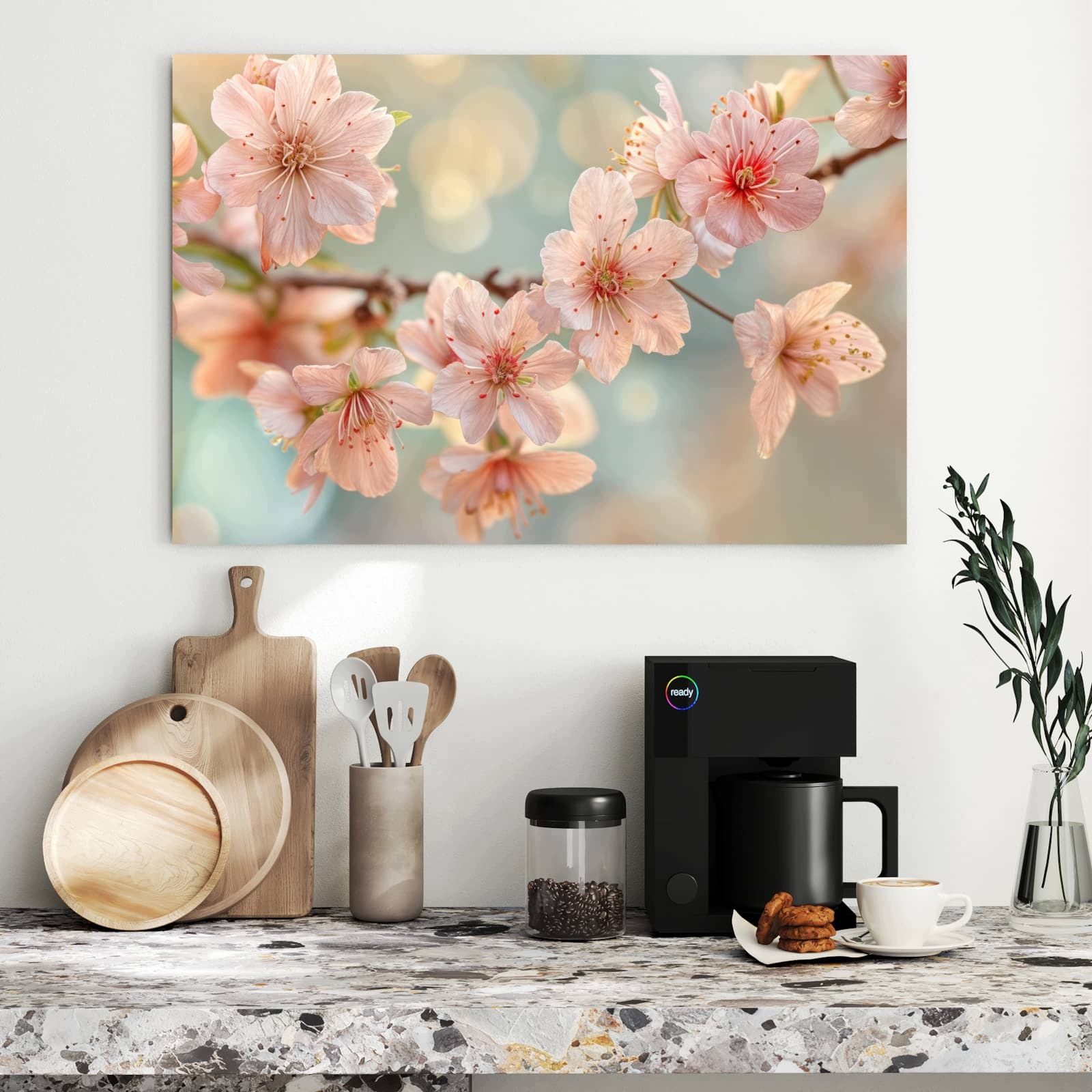 Magnetická tabule – obraz na zeď Kouzlo květu třešní | 90 × 60 cm
