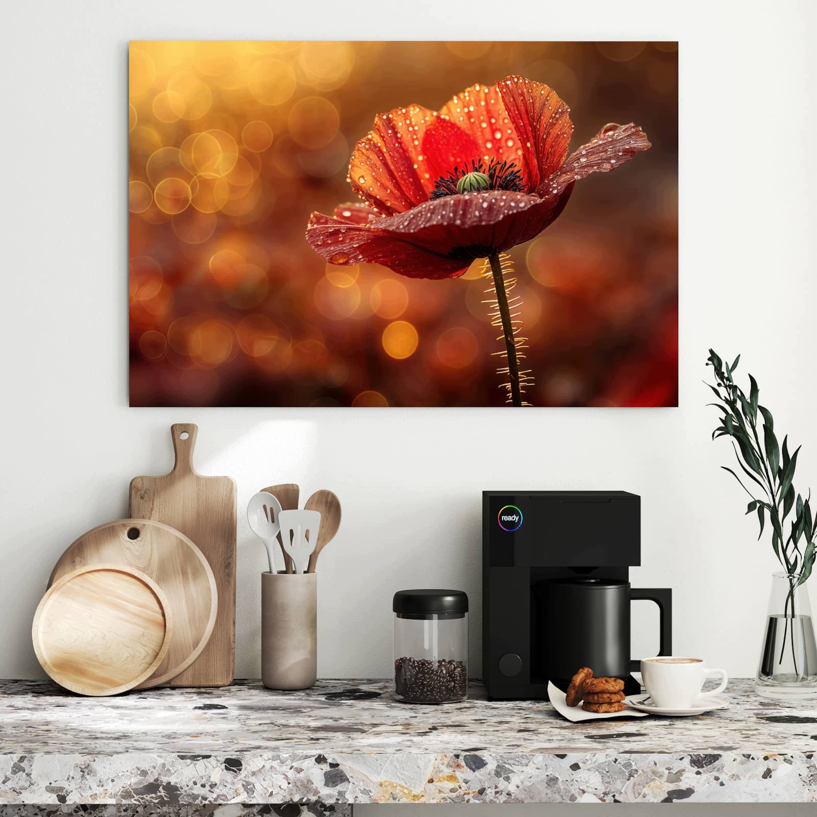 Magnetická tabule – obraz na zeď Kvetoucí mák | 90 × 60 cm