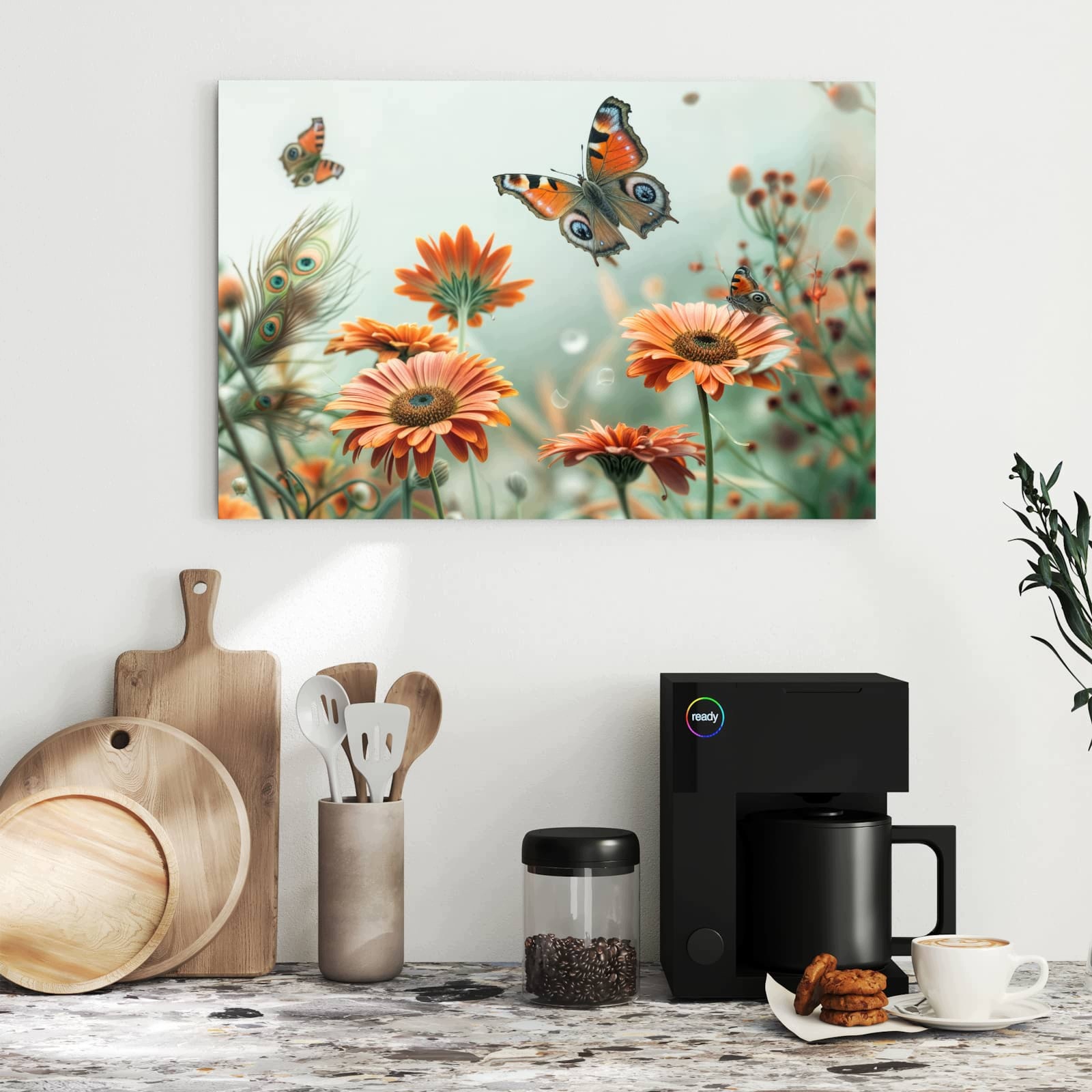 Magnetická tabule – obraz na zeď Motýl louka | 60 × 40 cm
