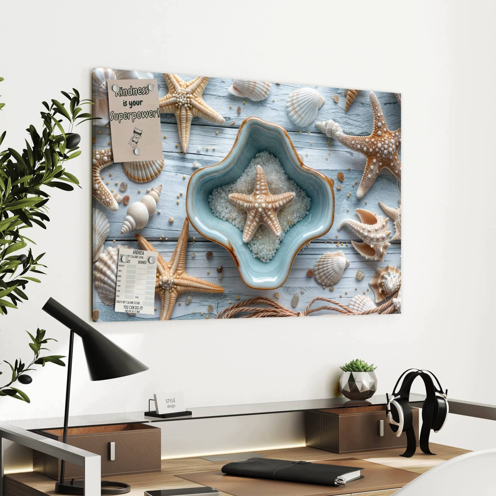 Magnetická tabule – obraz na zeď Šálek třešně | 60 × 40 cm