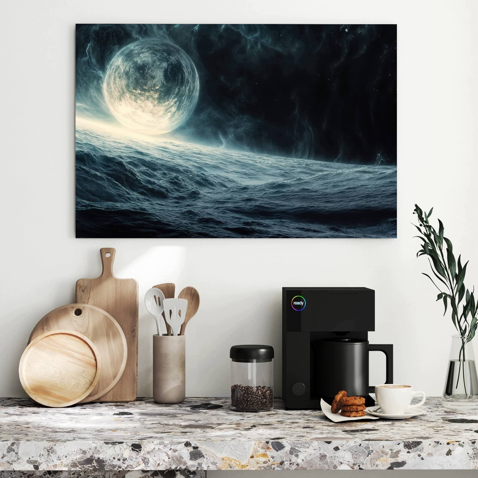 Magnetická tabule – obraz na zeď Dekorace ve tvaru mušle | 60 × 40 cm