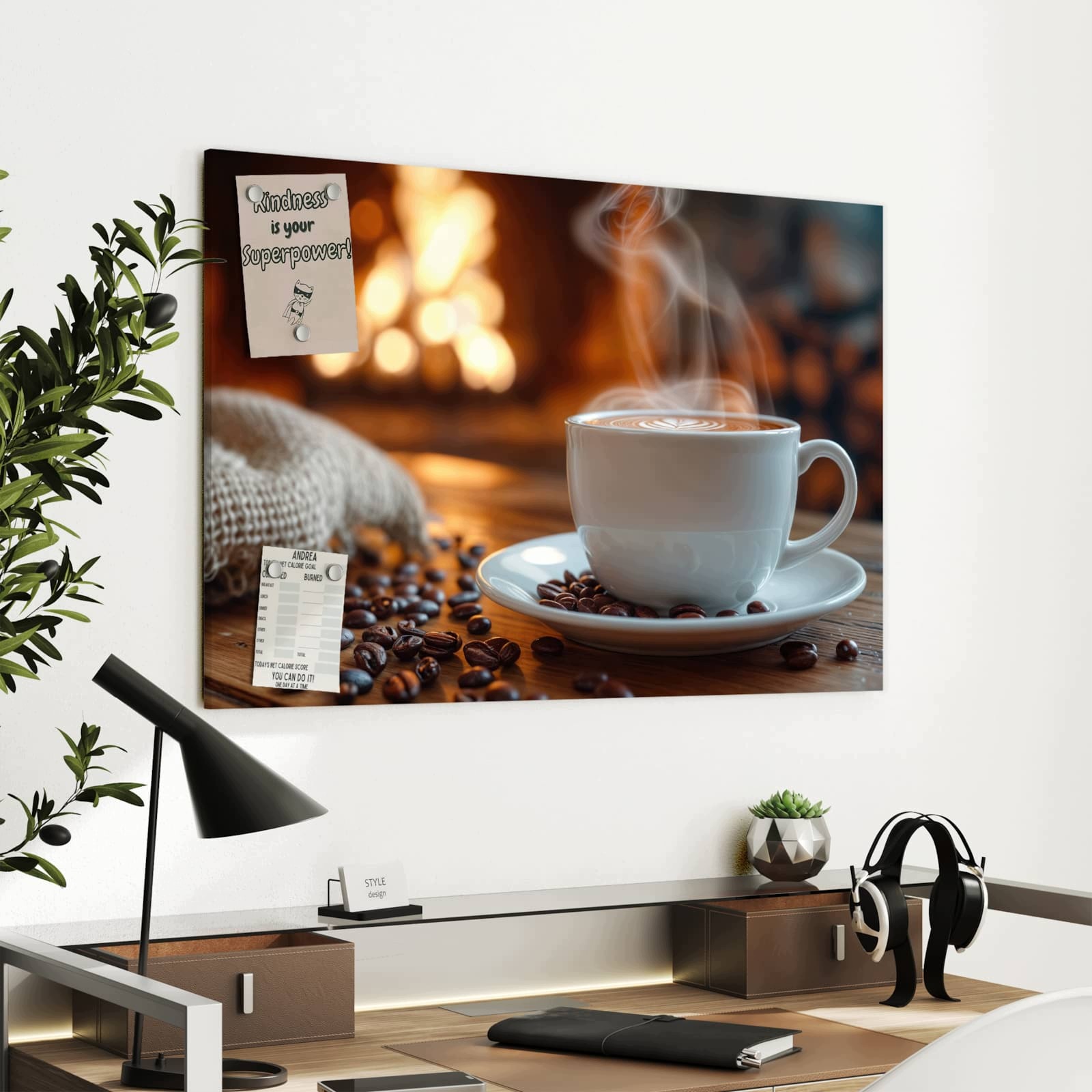 Magnetická tabule – obraz na zeď Dekorace ve tvaru mušle | 60 × 40 cm