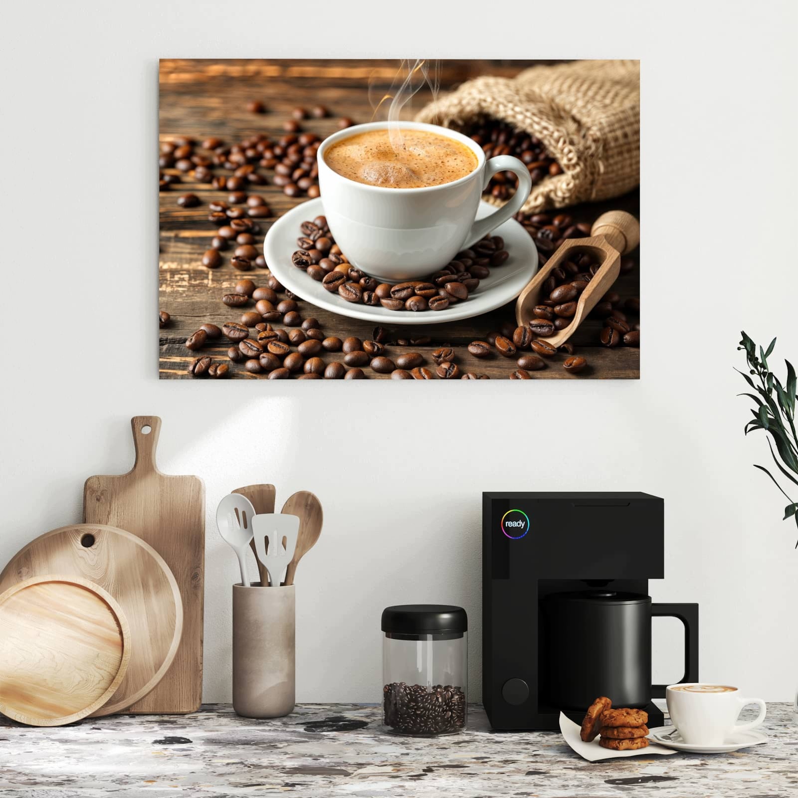Magnetická tabule – obraz na zeď Potěšení kávy | 90 × 60 cm