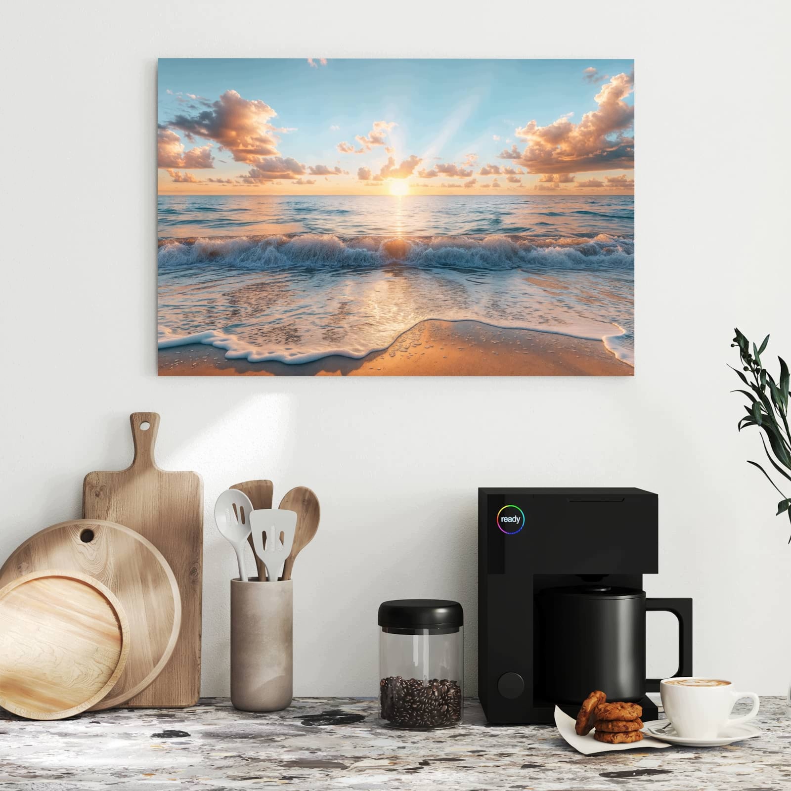Magnetická tabule – obraz na zeď Pláž západ slunce | 60 × 40 cm