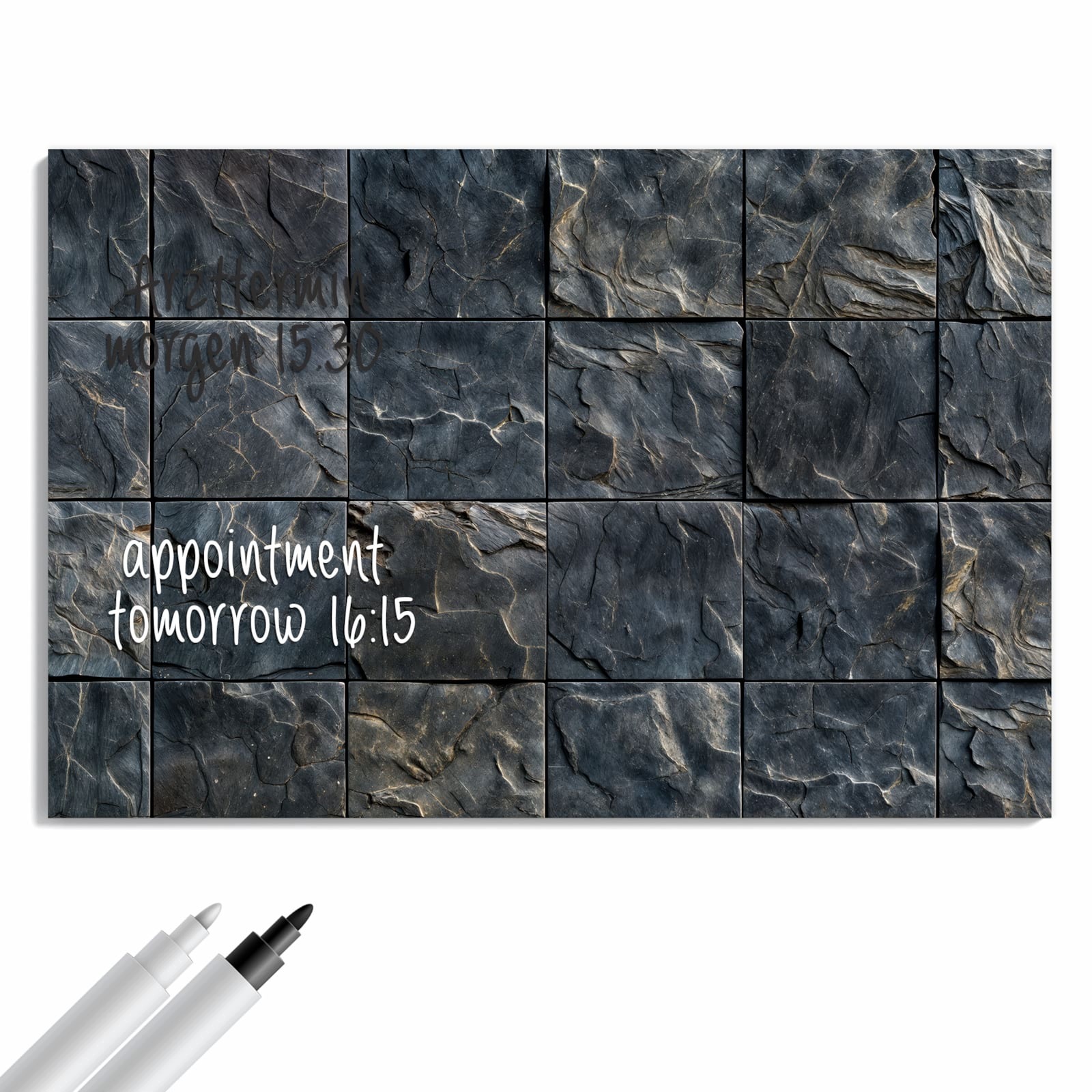 Magnetická tabule – obraz na zeď Břidlicové dlaždice | 90 × 60 cm