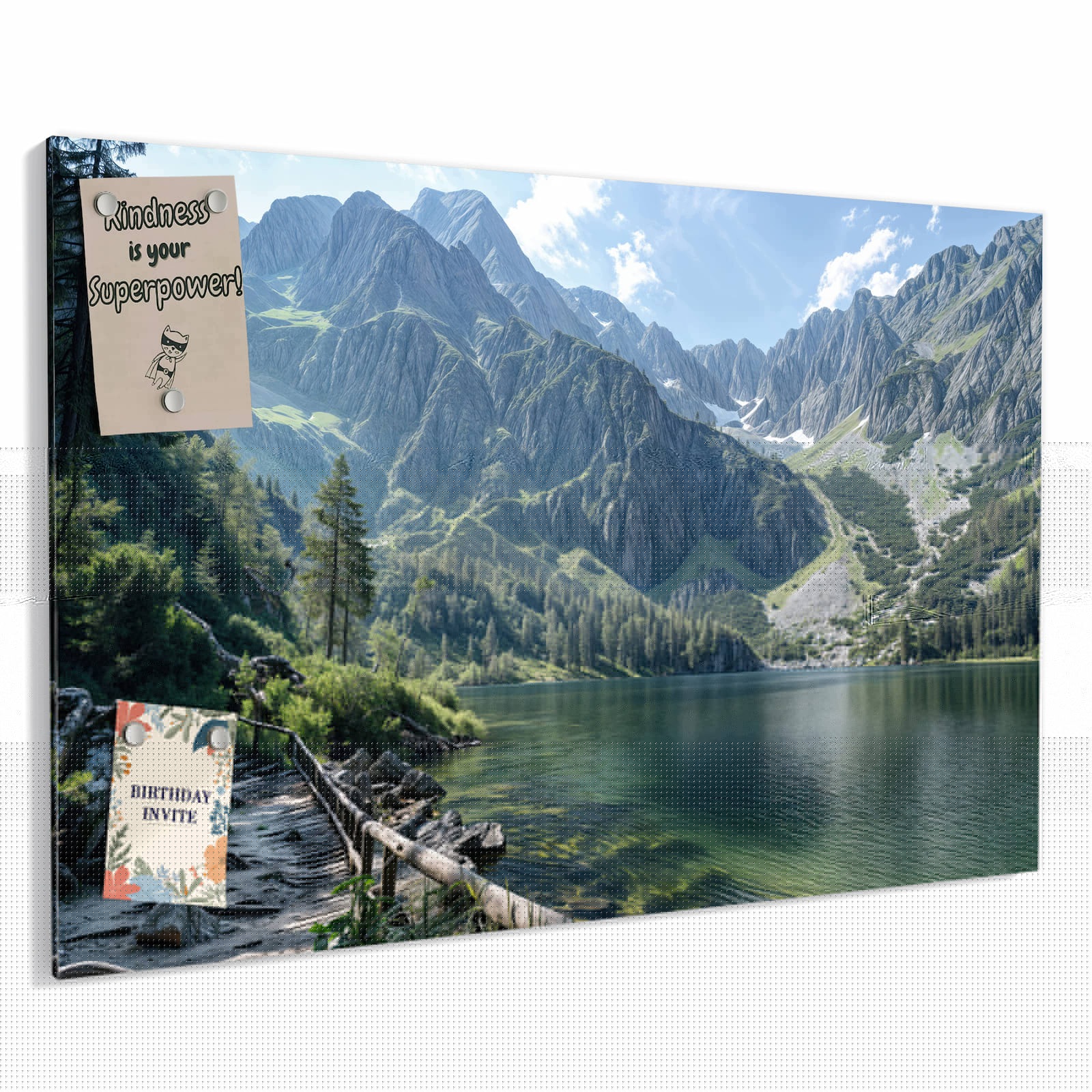 Magnetická tabule – obraz na zeď Vintage prkna – motiv 2 | 90 × 60 cm
