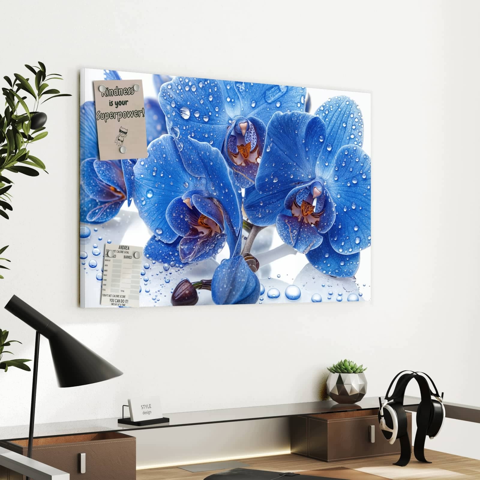 Magnetická tabule – obraz na zeď Hedvábná textura | 90 × 60 cm