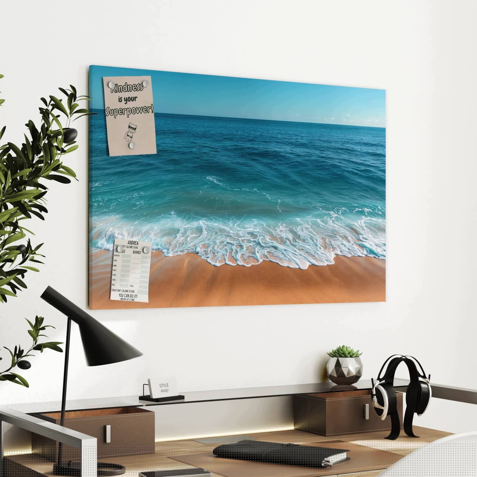 Magnetická tabule – obraz na zeď Podzimní jezero | 60 × 40 cm