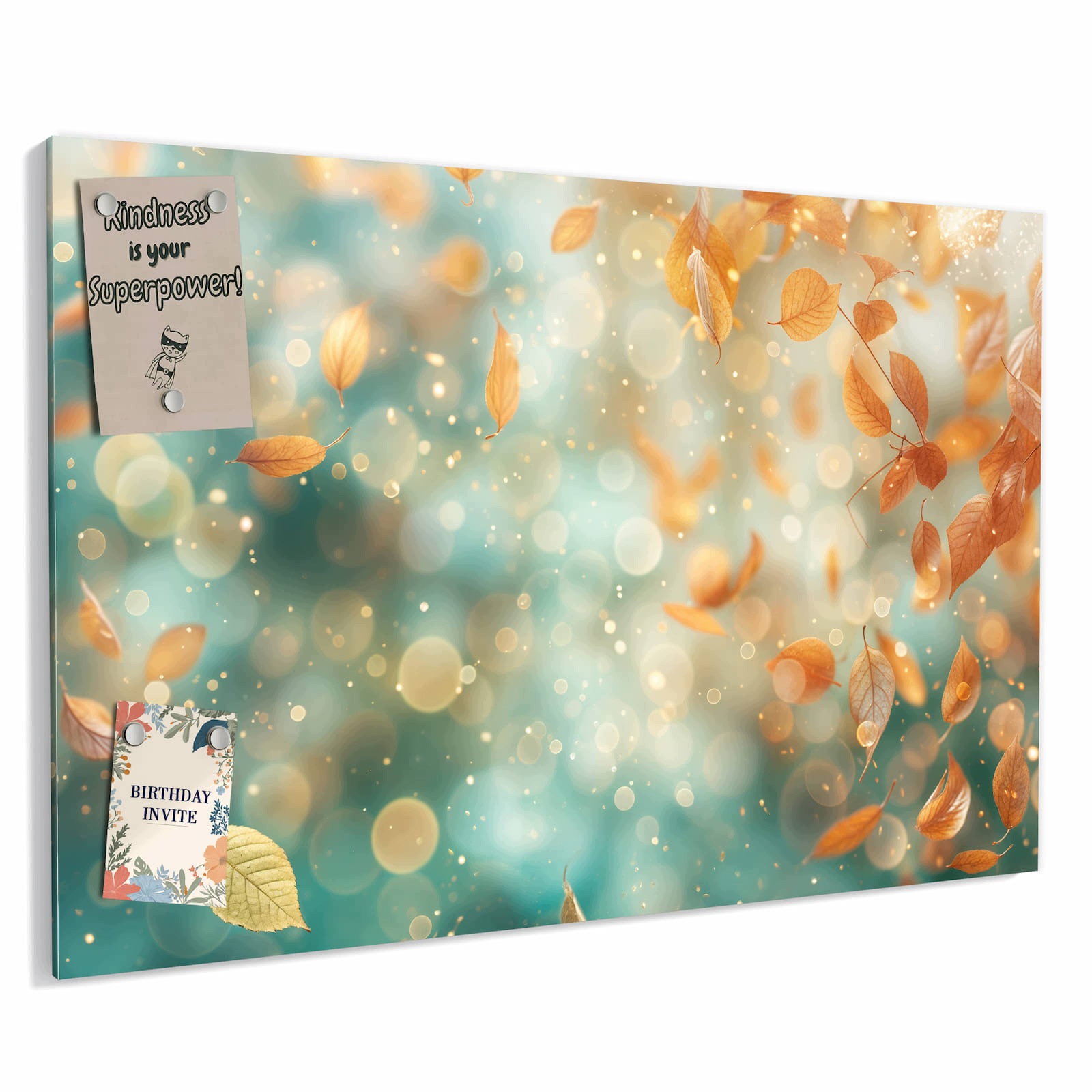 Magnetická tabule – obraz na zeď Podzimní listy sen | 60 × 40 cm