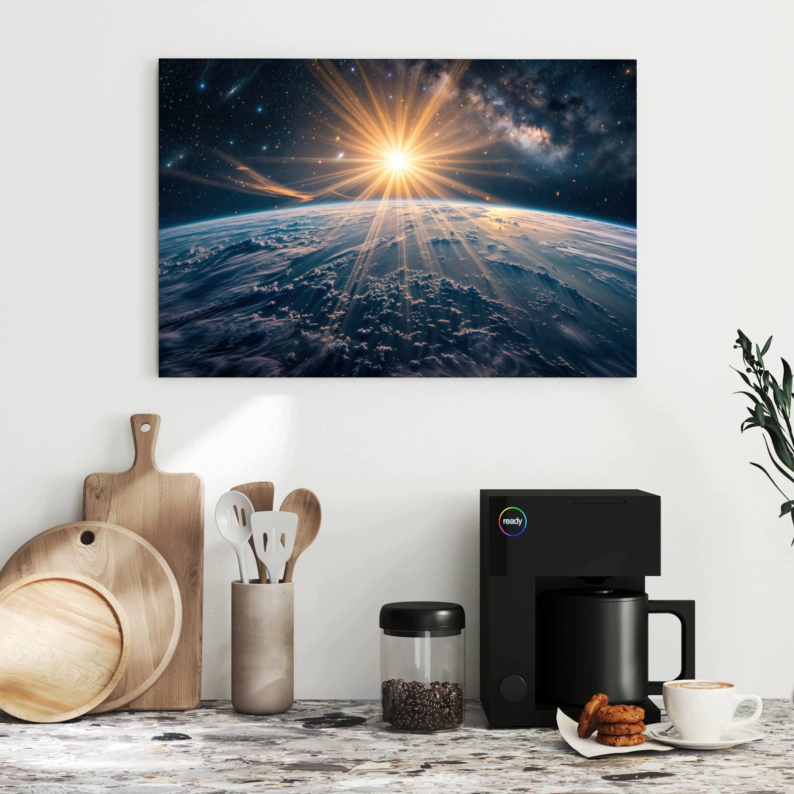 Magnetická tabule – obraz na zeď Kuchyňské ingredience na dřevěném stole | 90 × 60 cm