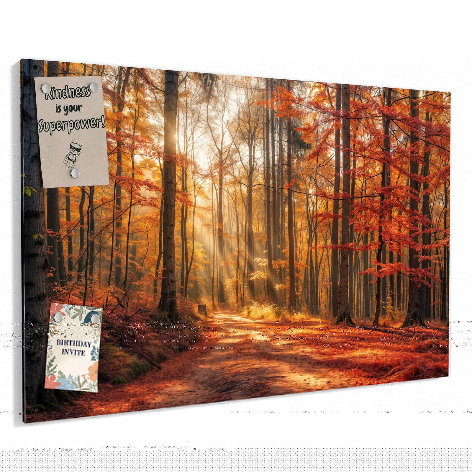 Magnetická tabule – obraz na zeď Podzimní jezero | 90 × 60 cm