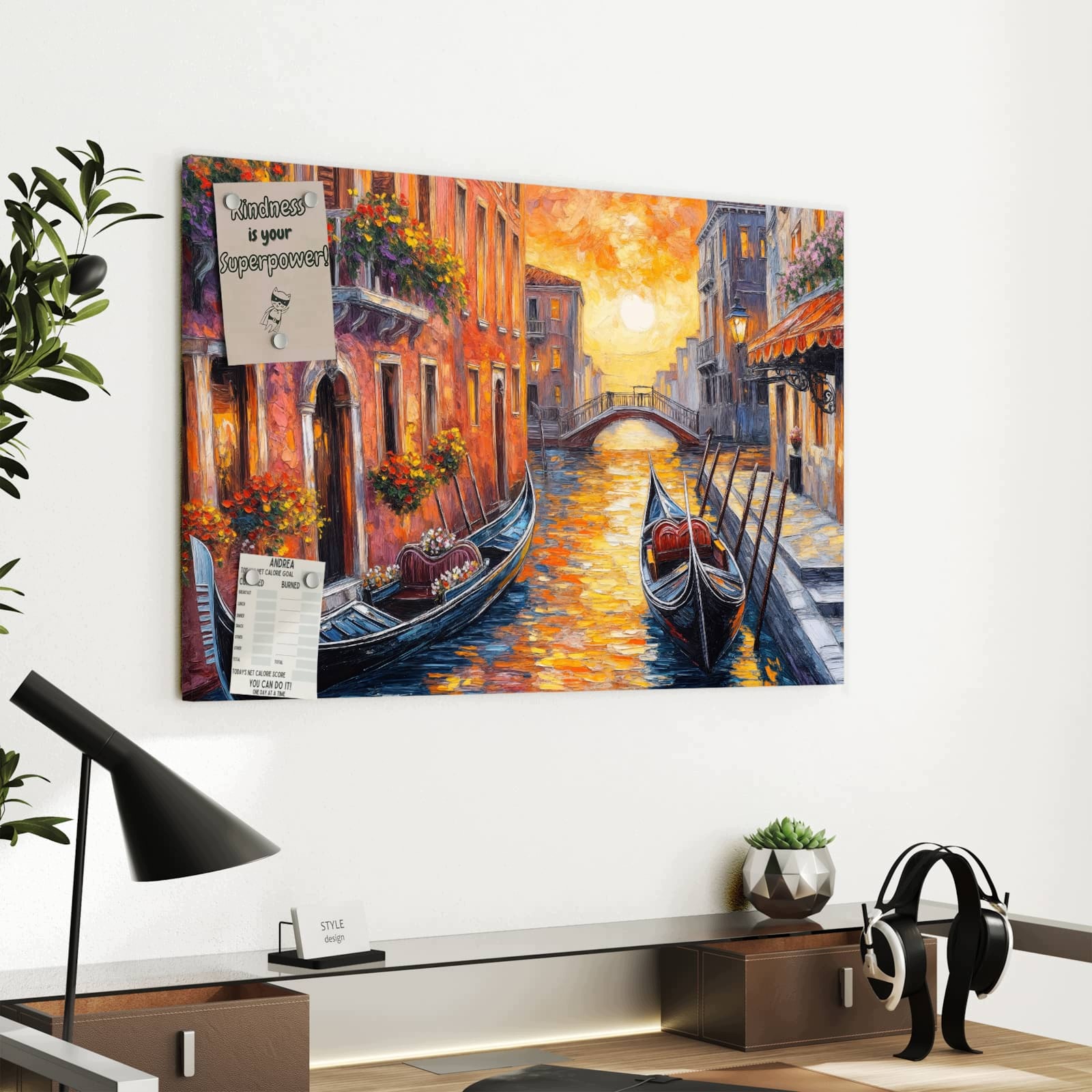 Magnetická tabule – obraz na zeď Požitek z kávy | 60 × 40 cm