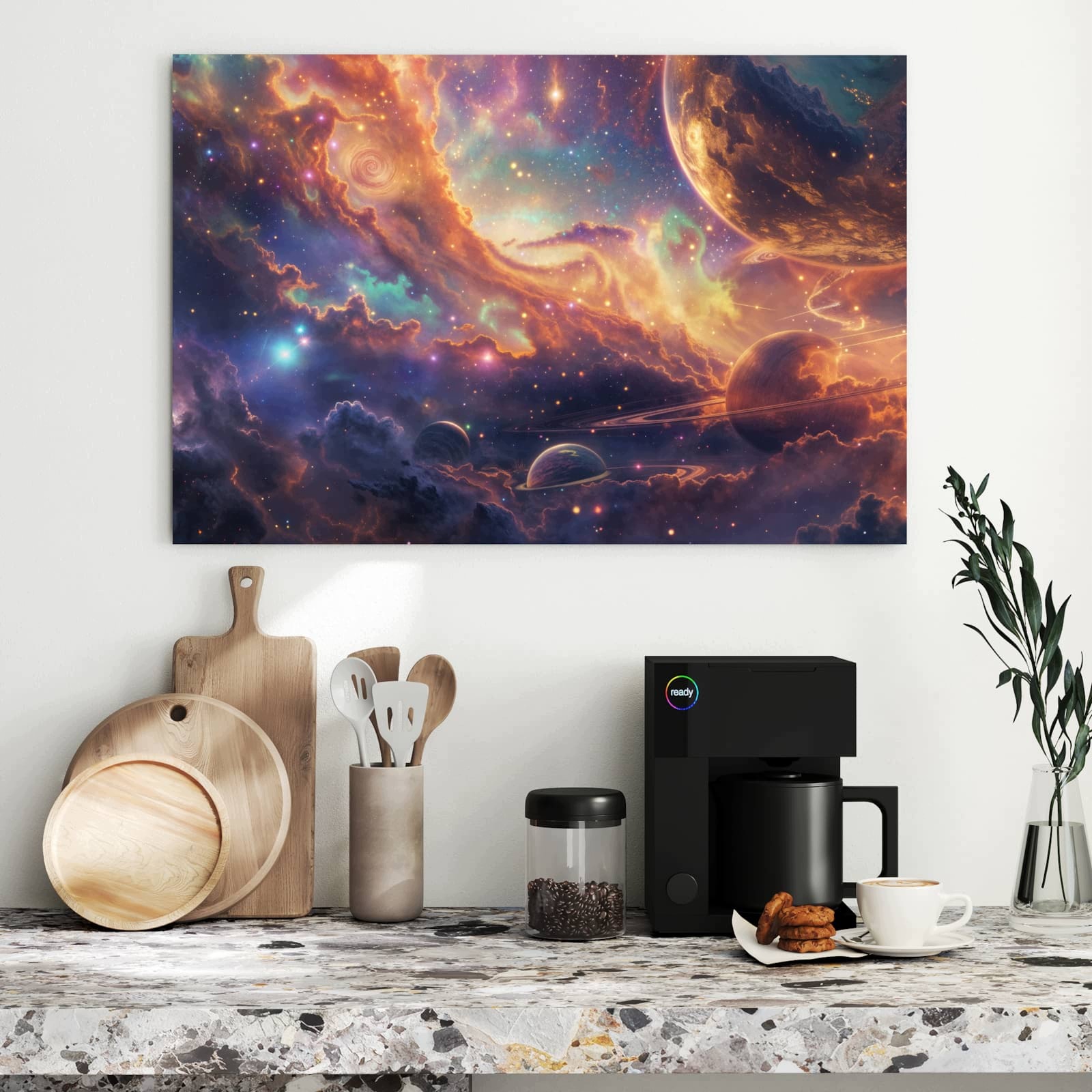 Magnetická tabule – obraz na zeď Galaxie fantasy | 90 × 60 cm