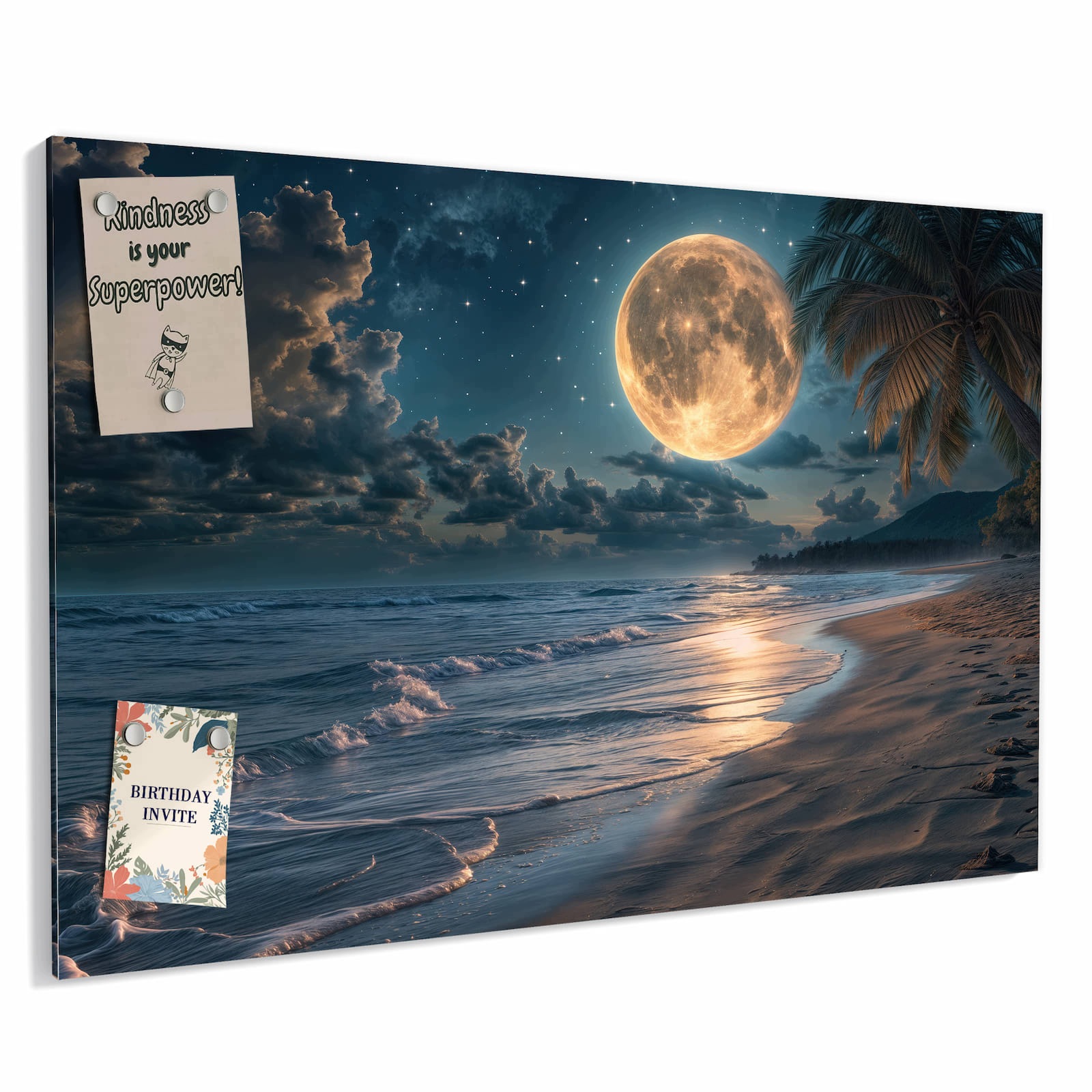 Magnetická tabule – obraz na zeď Chilli ve vodě – motiv 2 | 90 × 60 cm