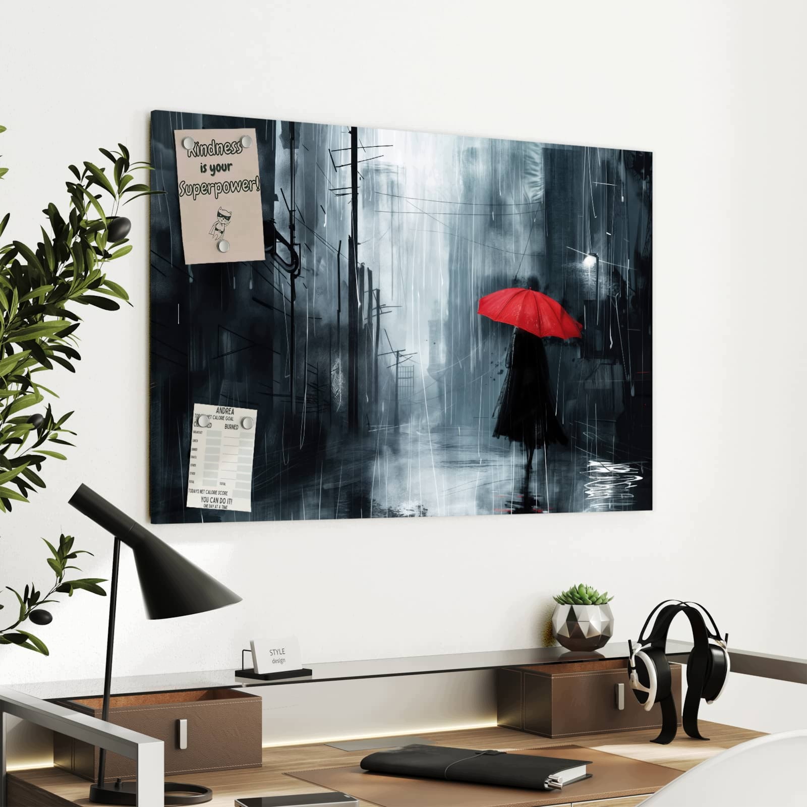 Magnetická tabule – obraz na zeď Pole máku západ slunce | 60 × 40 cm