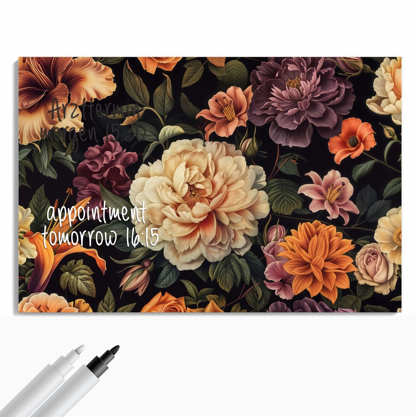 Magnetická tabule – obraz na zeď Noty a klavír | 60 × 40 cm
