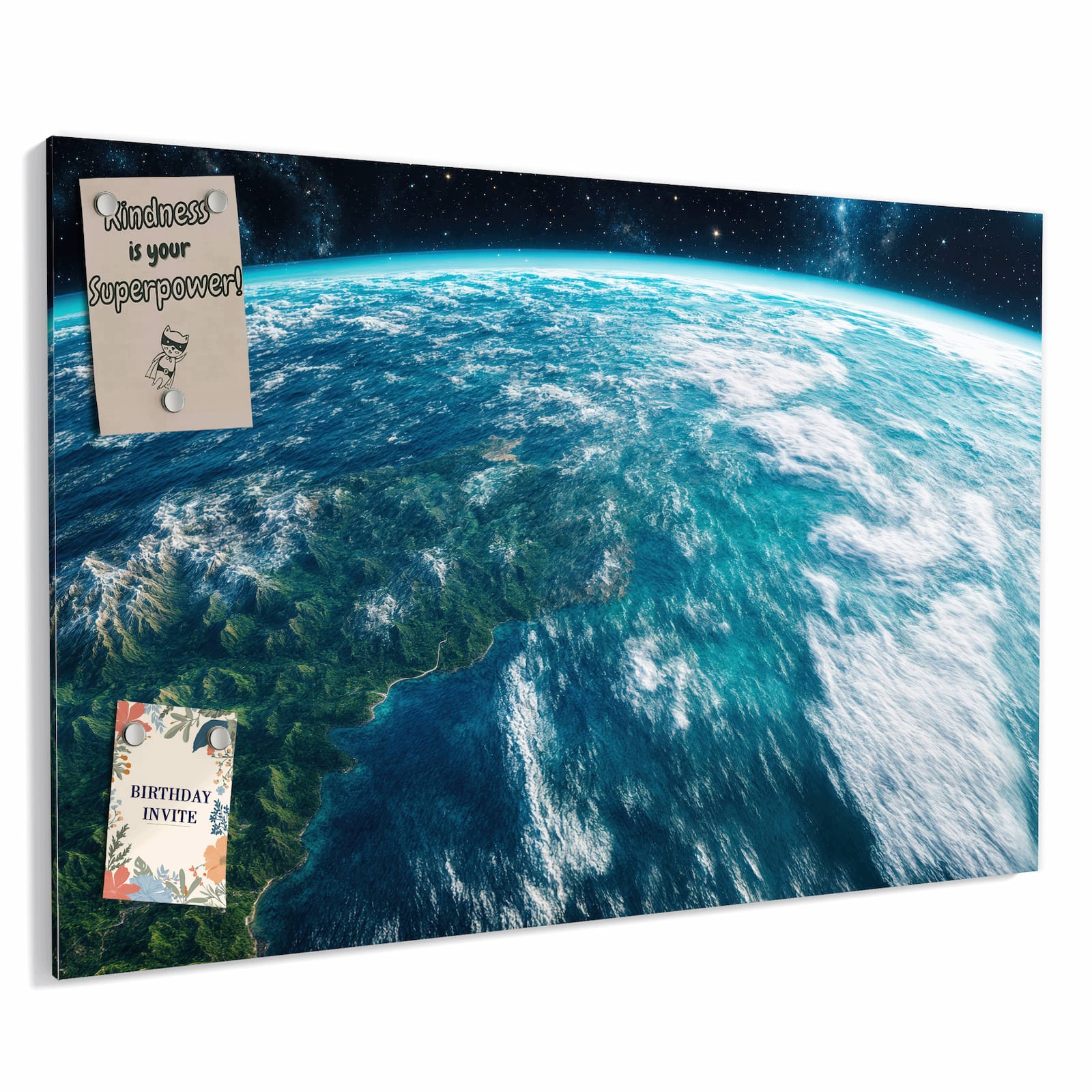 Magnetická tabule – obraz na zeď Modré orchideje | 90 × 60 cm