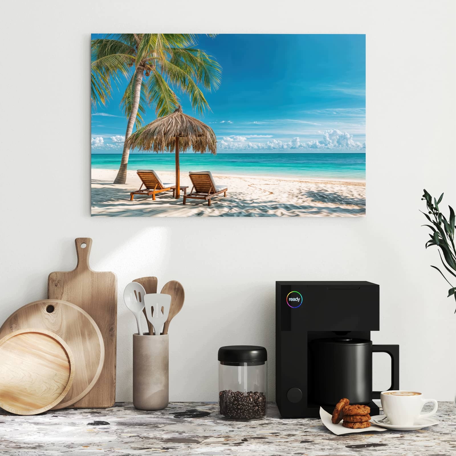 Magnetická tabule – obraz na zeď Plážový ráj | 60 × 40 cm