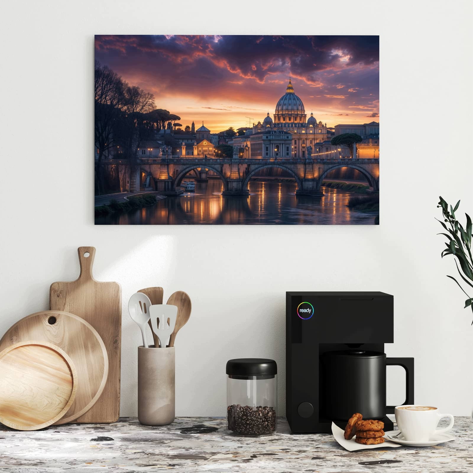 Magnetická tabule – obraz na zeď Město večer | 60 × 40 cm