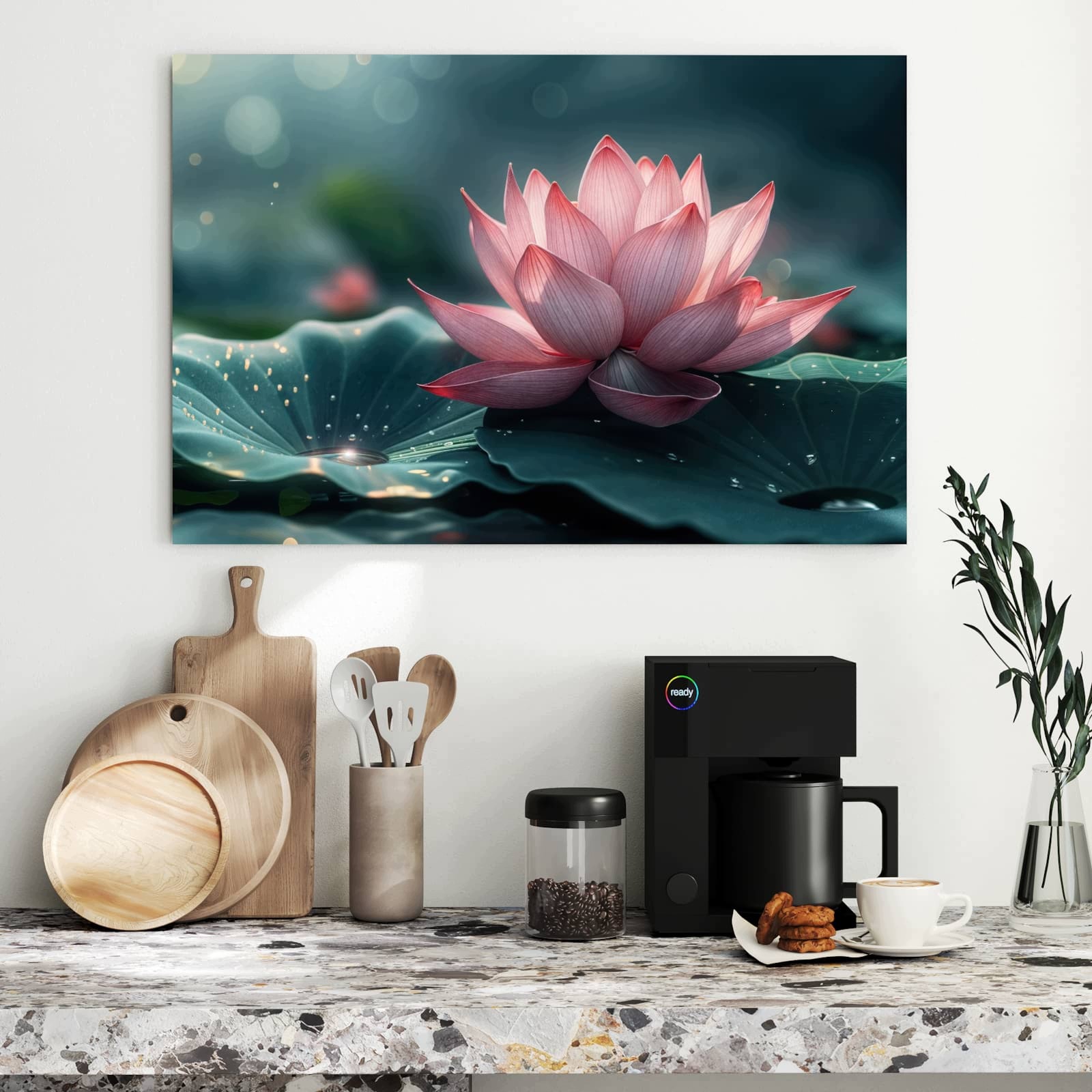 Magnetická tabule – obraz na zeď Kouzlo lotosu | 90 × 60 cm