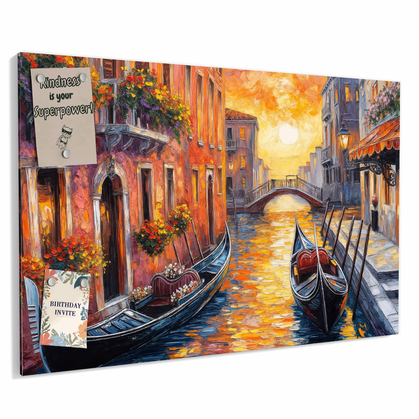 Magnetická tabule – obraz na zeď Romantický výhled na město | 60 × 40 cm