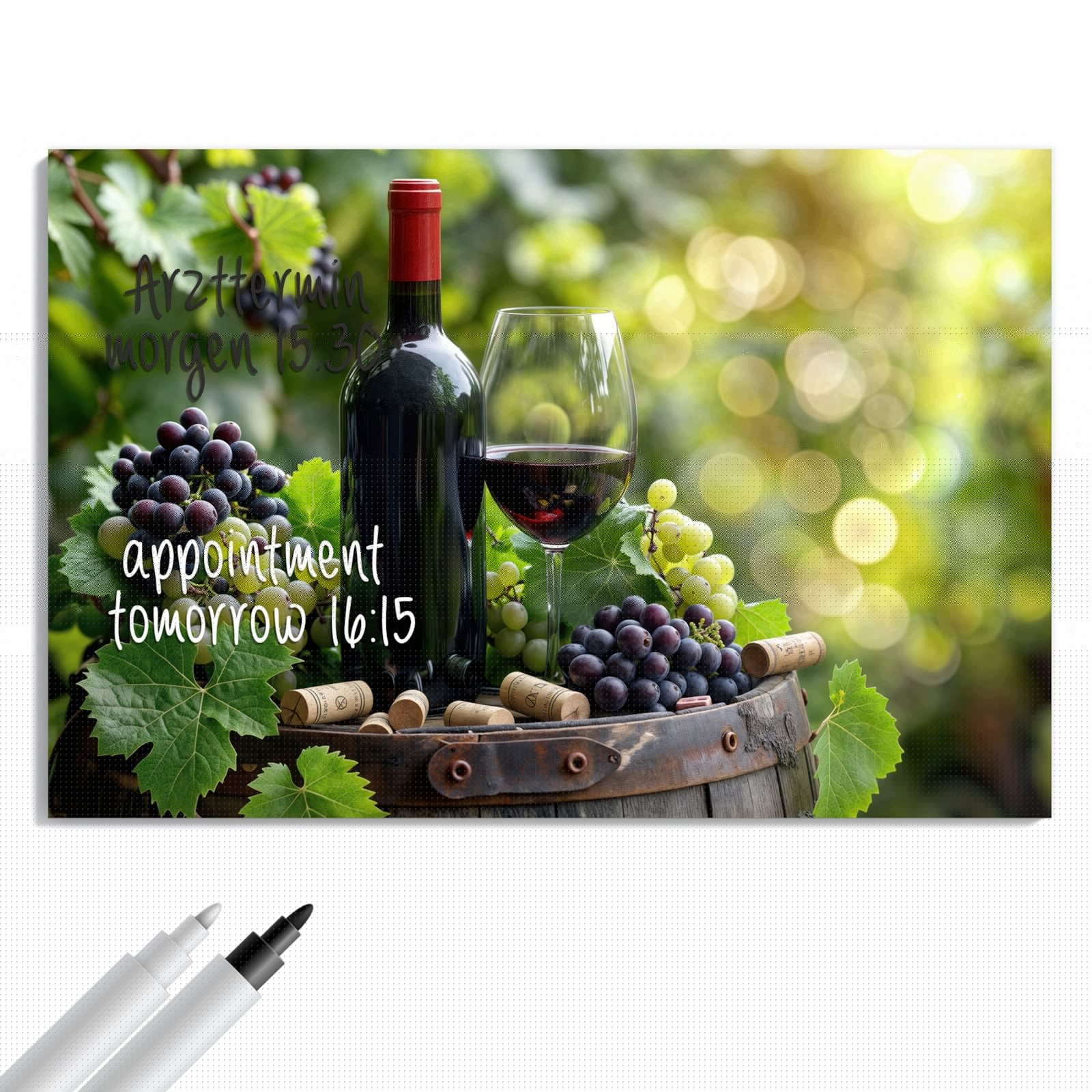 Magnetická tabule – obraz na zeď Déšť noc | 90 × 60 cm