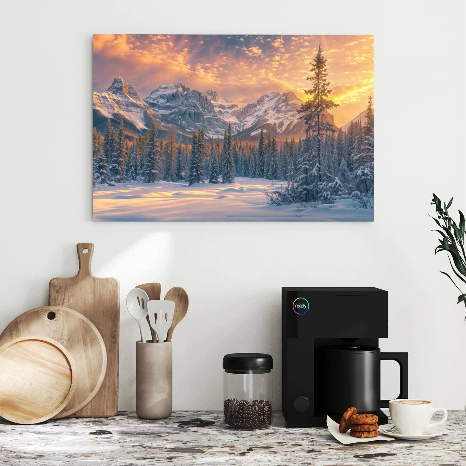 Magnetická tabule – obraz na zeď Horská krajina zima | 60 × 40 cm