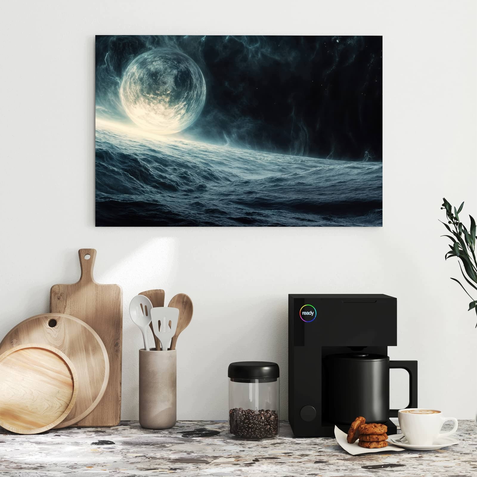 Magnetická tabule – obraz na zeď Zelené lotosové listy | 60 × 40 cm