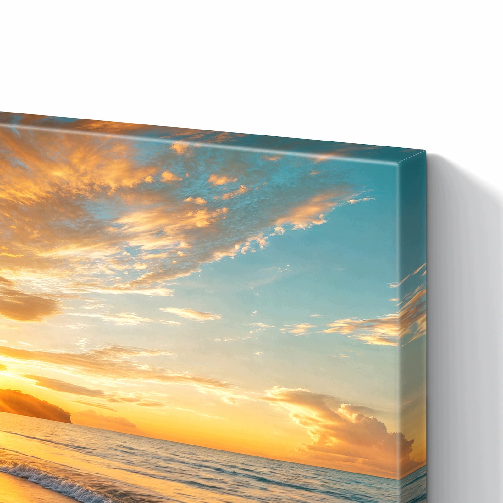 Magnetická tabule – obraz na zeď Západ slunce pláž – motiv 2 | 60 × 40 cm