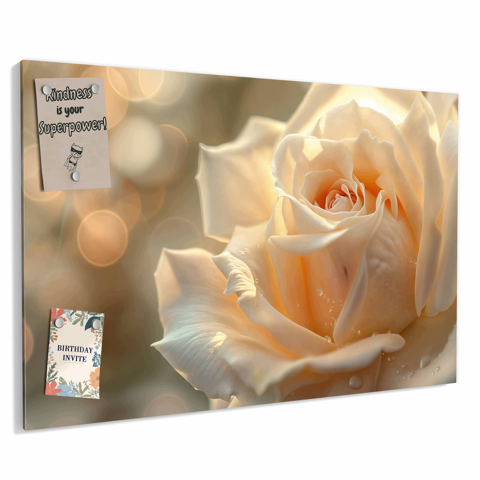 Magnetická tabule – obraz na zeď Elegantní růže – motiv 1 | 90 × 60 cm