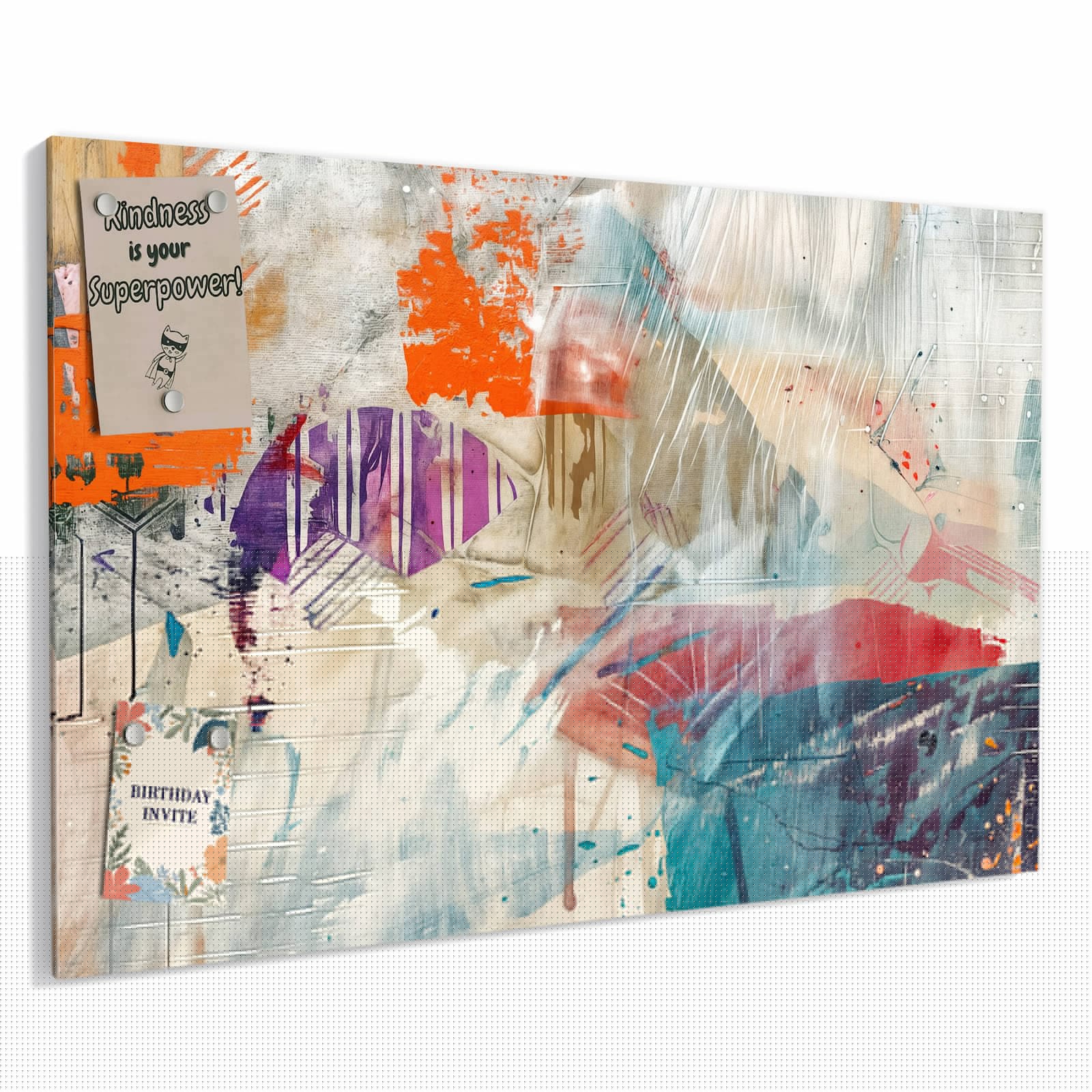 Magnetická tabule – obraz na zeď Zasněžená lesní stezka | 60 × 40 cm