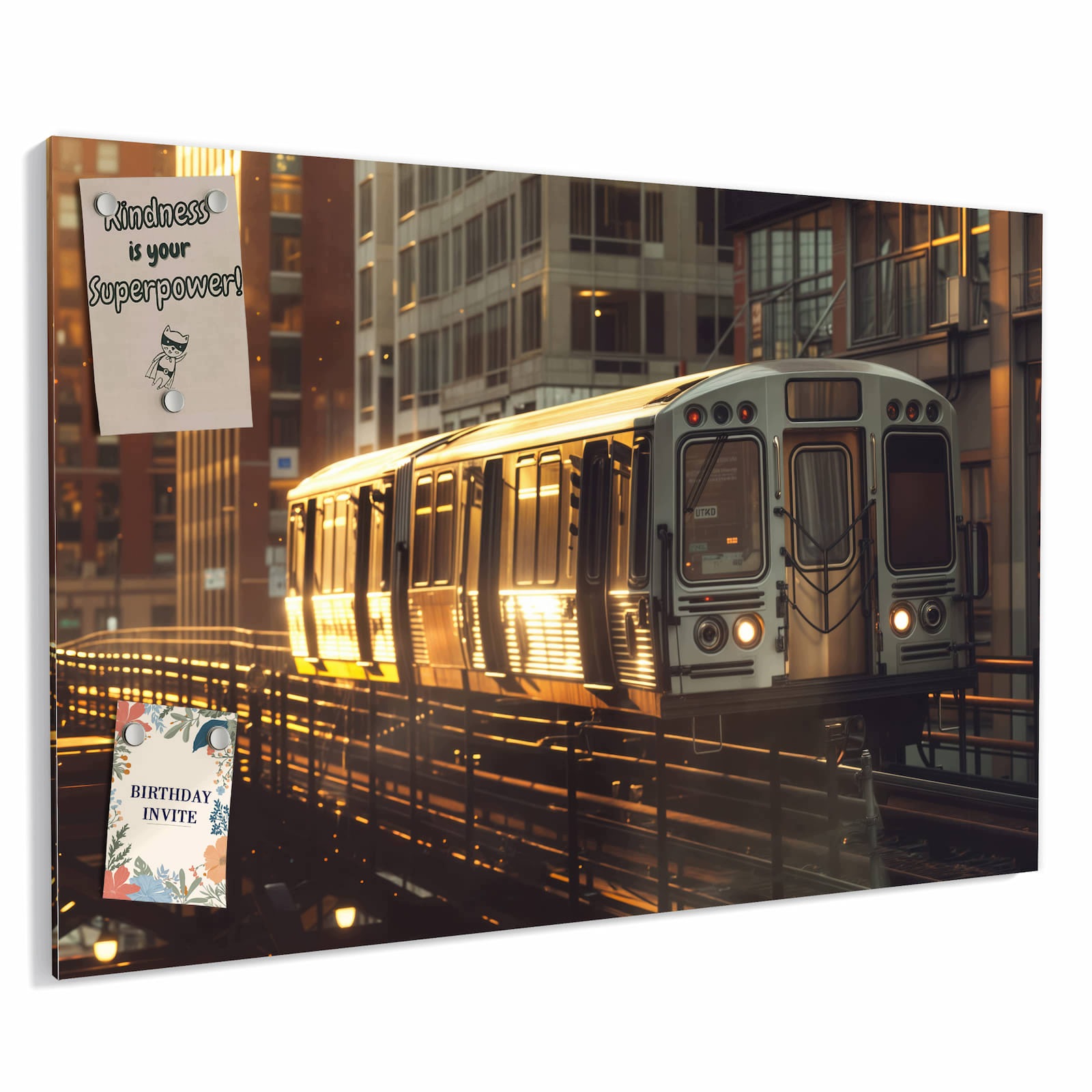 Magnetická tabule – obraz na zeď Osvěžující limetka | 90 × 60 cm