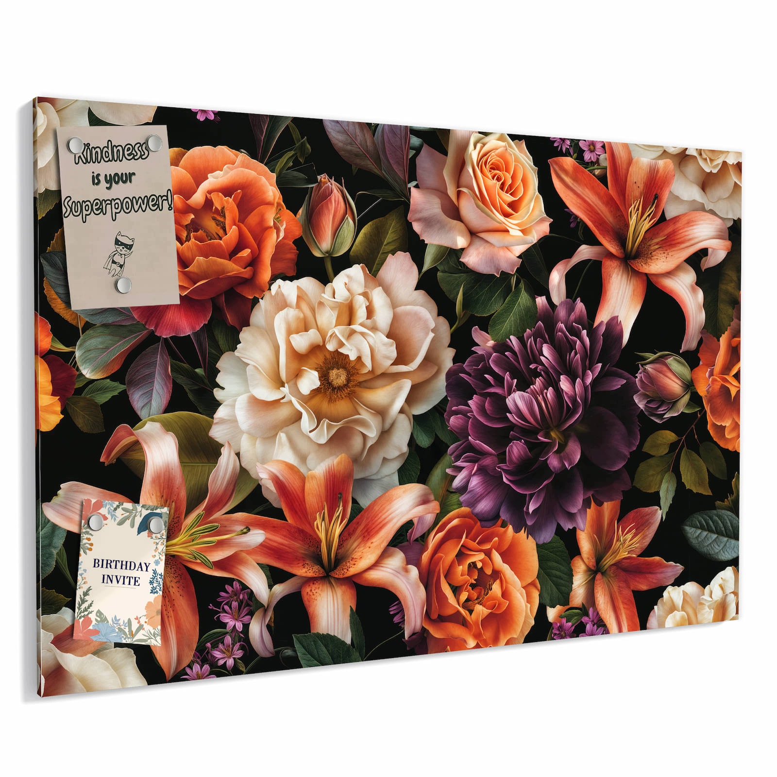 Magnetická tabule – obraz na zeď Nádhera květin | 60 × 40 cm
