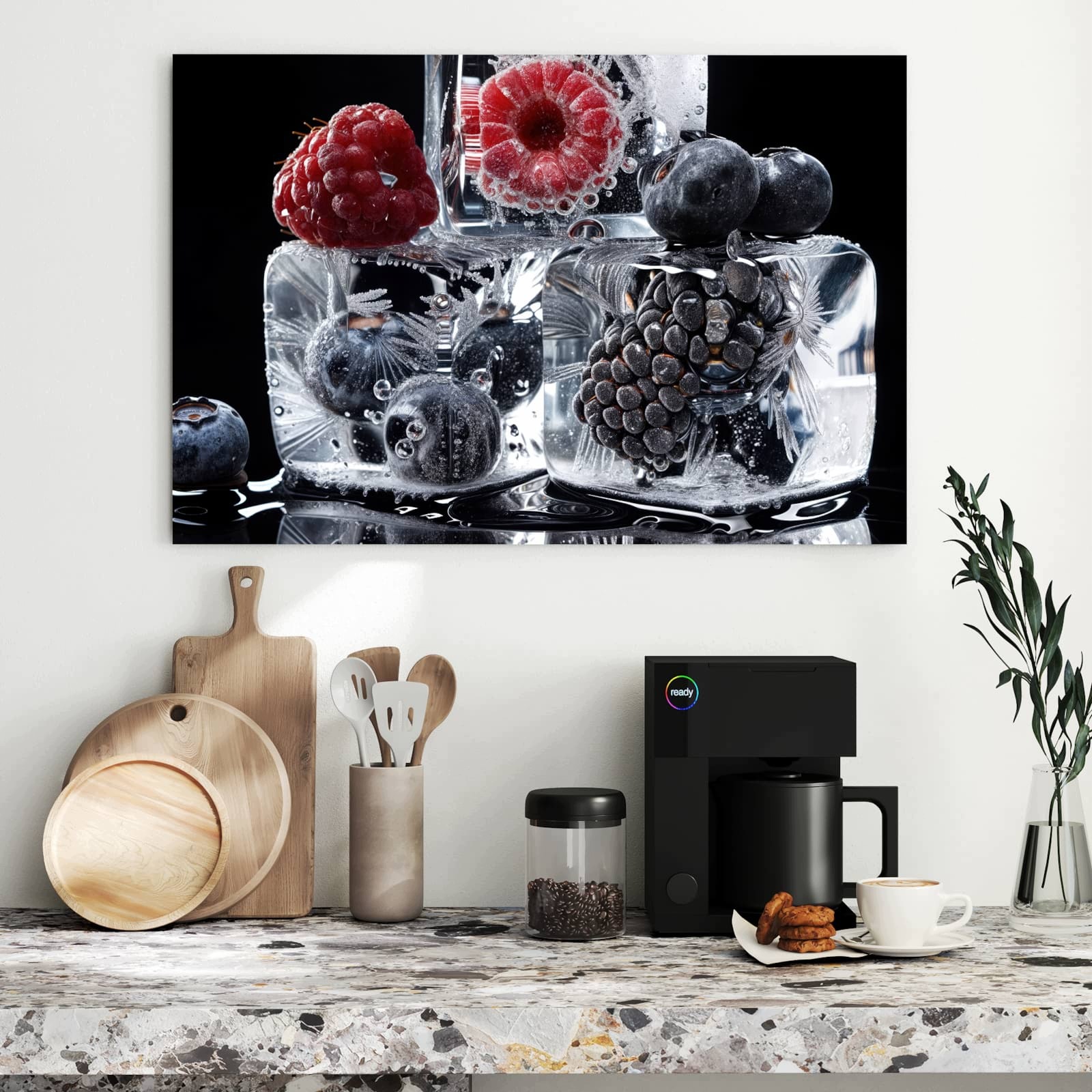 Magnetická tabule – obraz na zeď Mražené ovoce | 90 × 60 cm