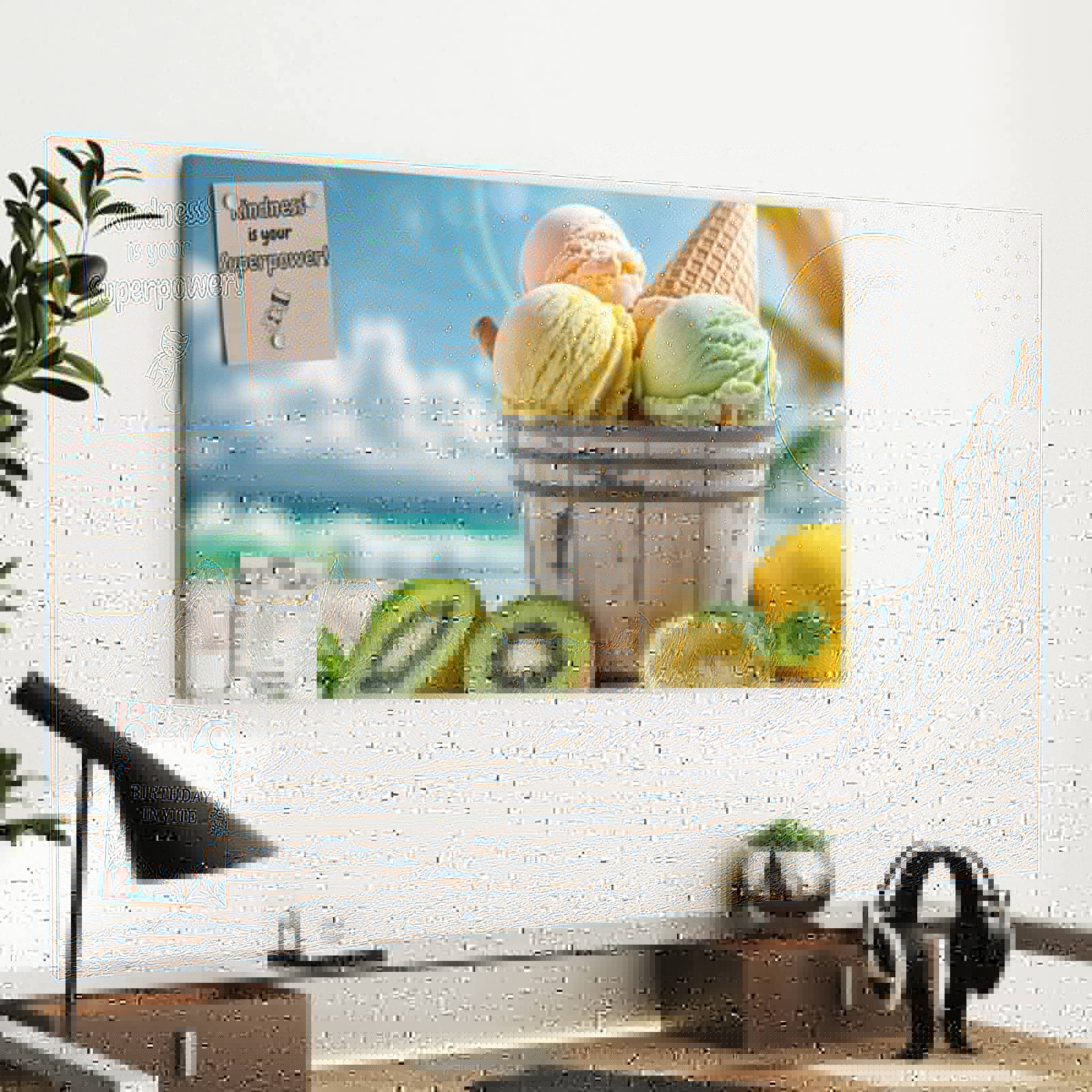 Magnetická tabule – obraz na zeď Cizí planeta | 60 × 40 cm