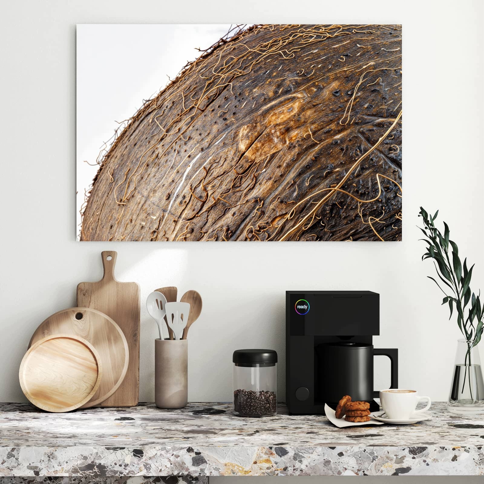 Magnetická tabule – obraz na zeď Ořechy v misce – detail | 90 × 60 cm
